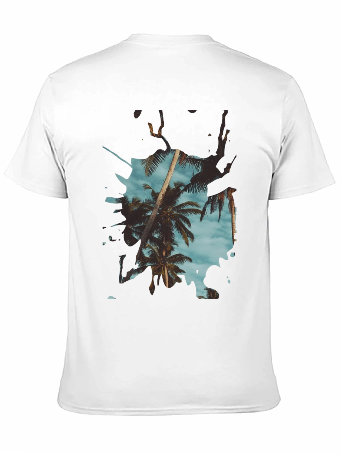 Black Tropical Palm Tree Graphic Tee - Summer Vibes view 11
