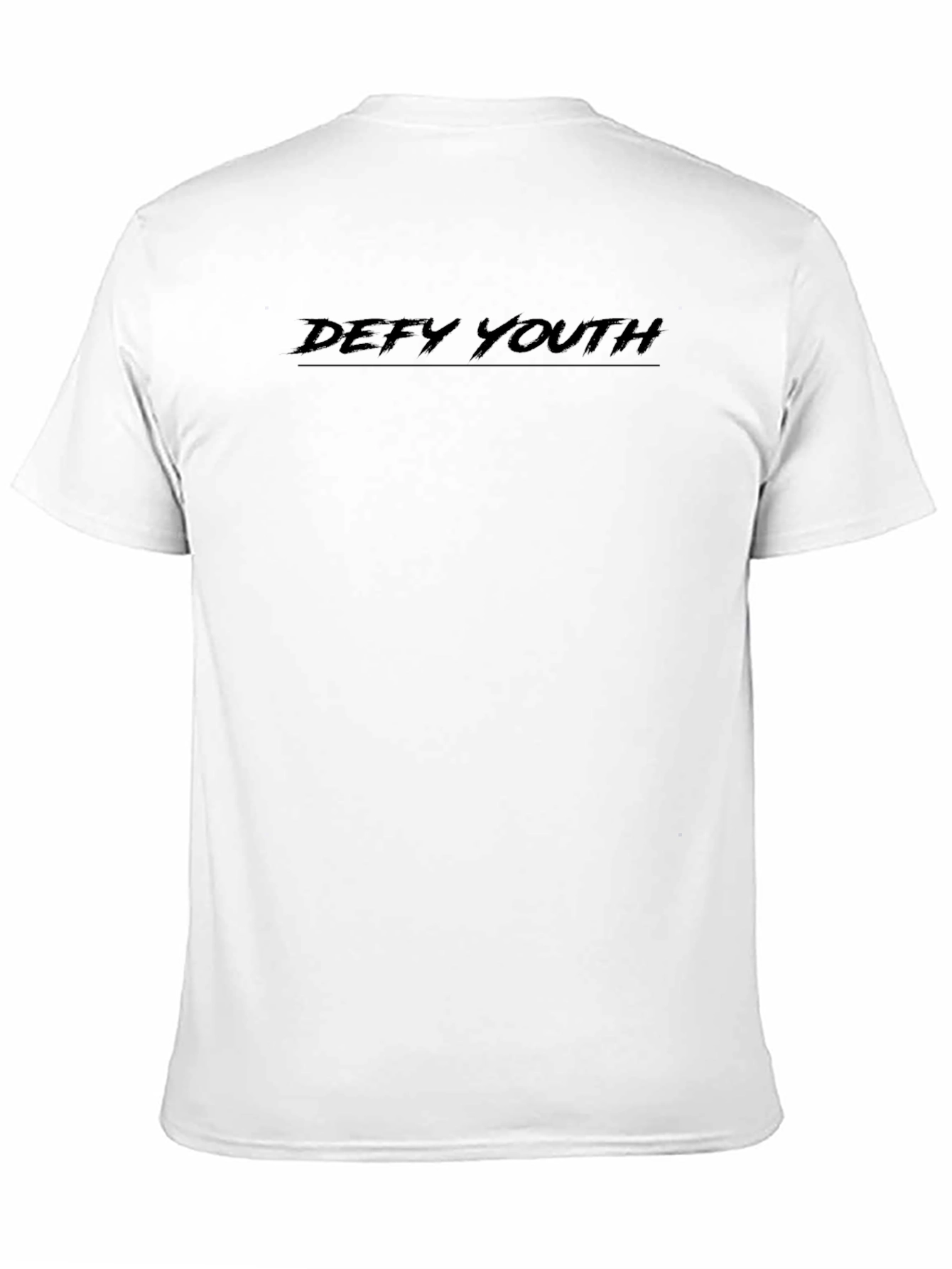 Black Defy Youth Black Graphic Tee - Men's Casual T-Shirt view 11