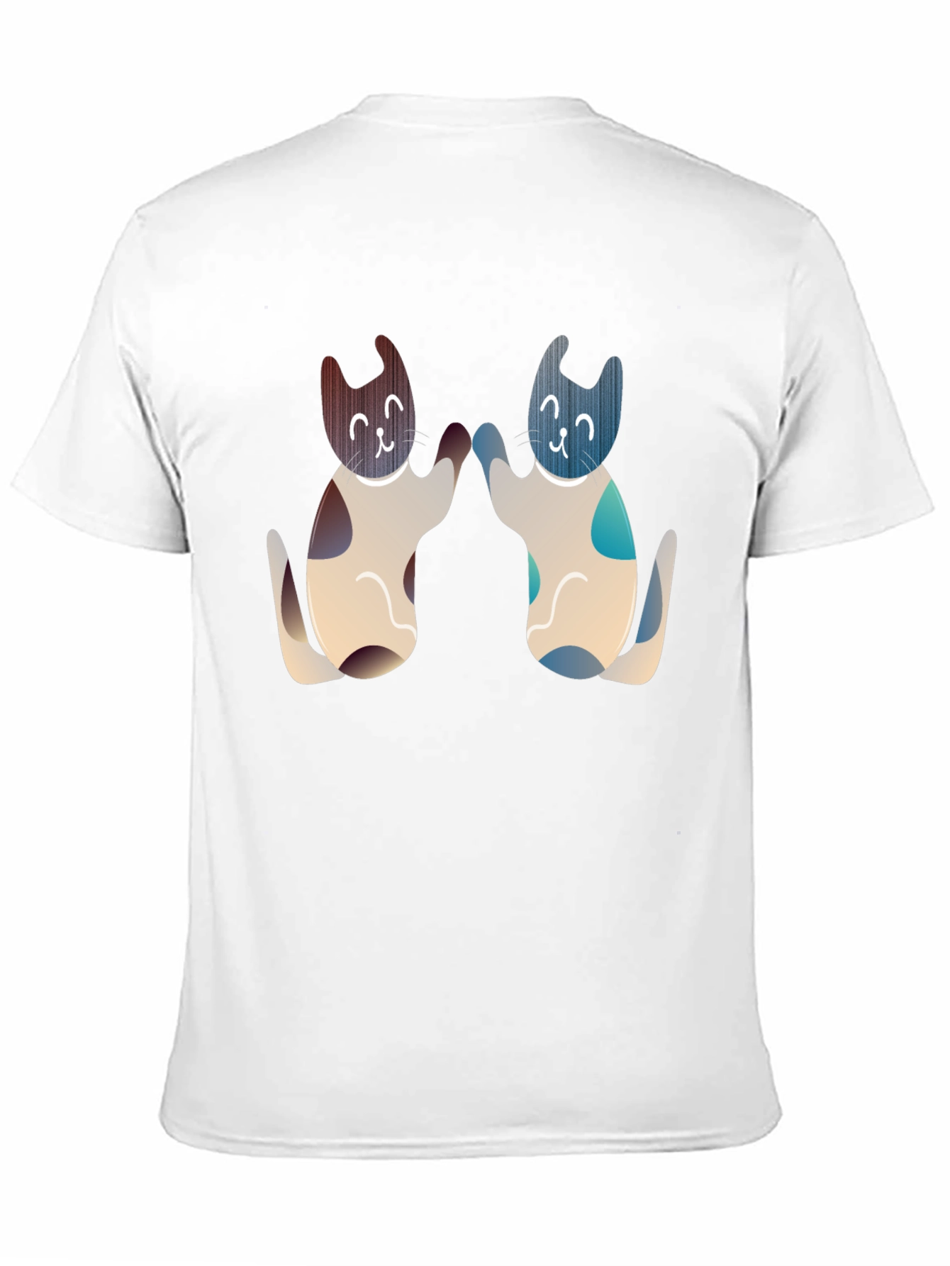 Black Cute Cats High Five Graphic Tee - Black view 11