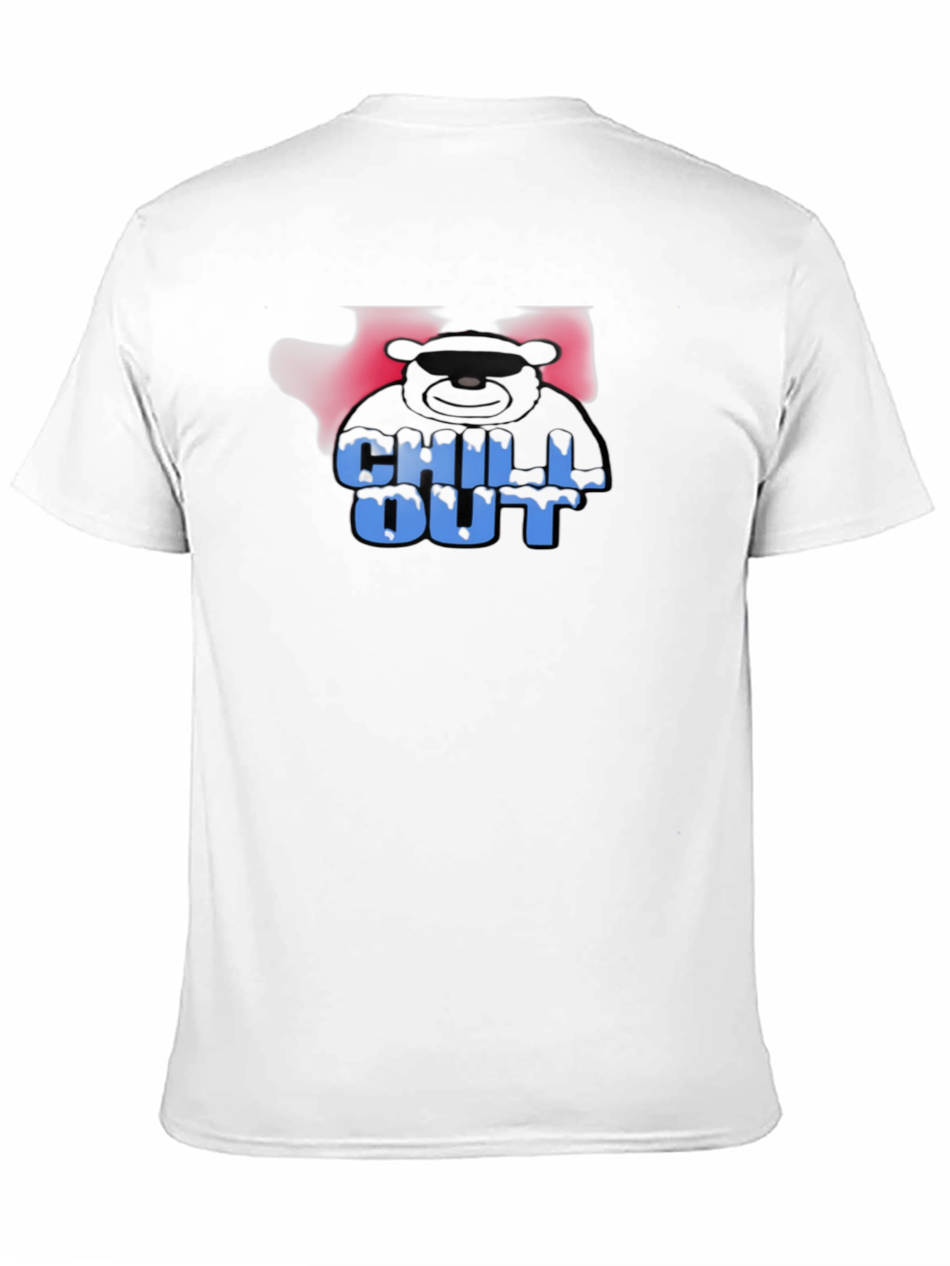 Black Chill Out Bear Graphic Black T-Shirt view 11