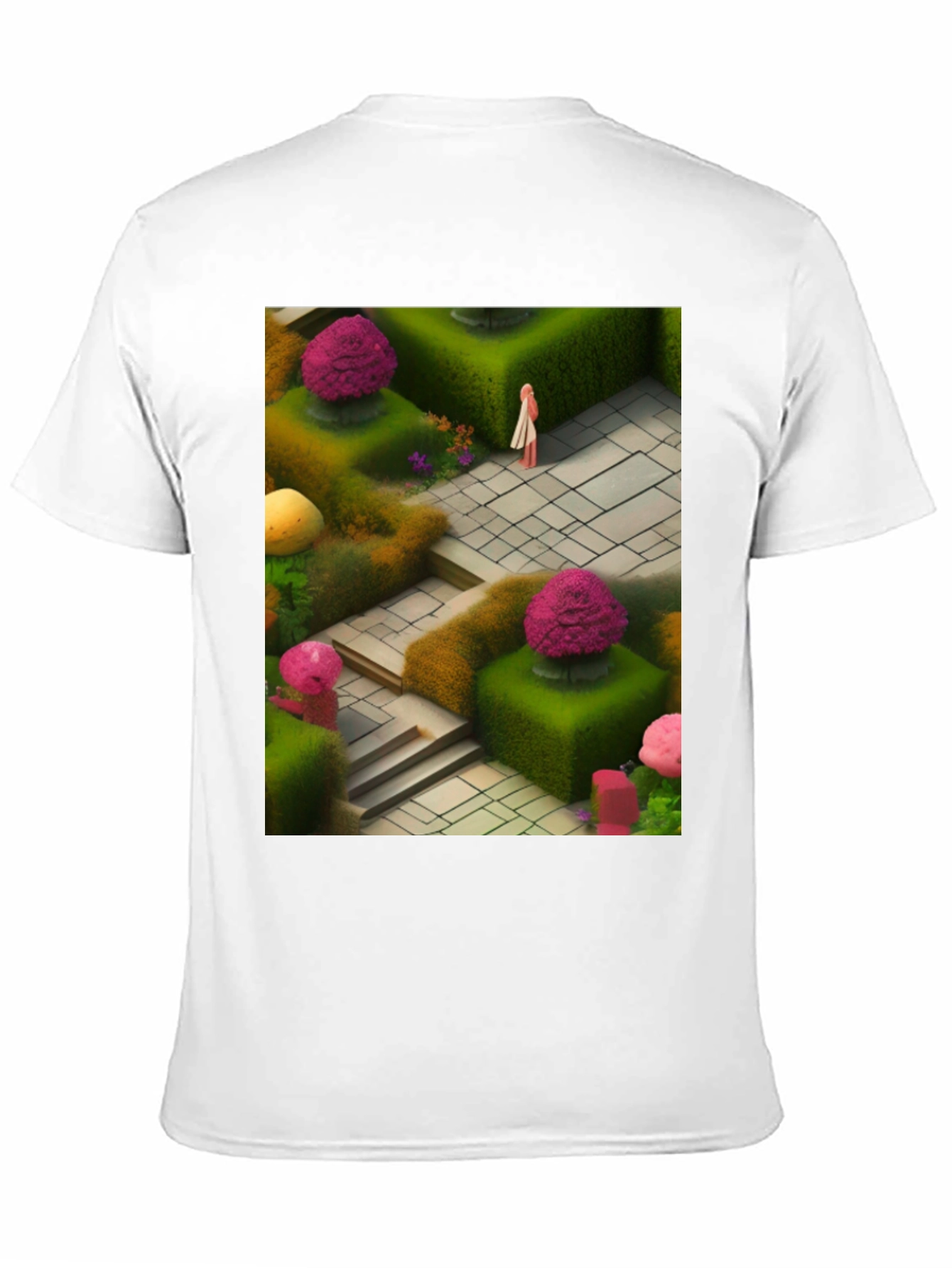Garden Maze Graphic Tee - Black - 11