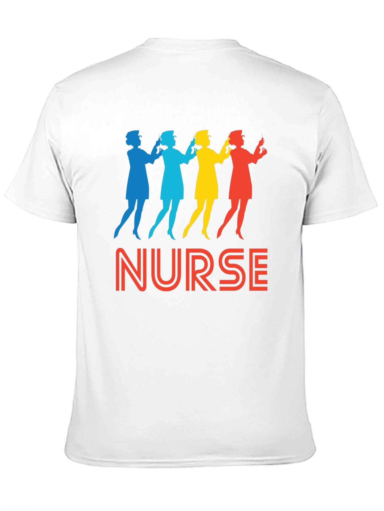 Black Nurse Silhouette Graphic Tee - Retro Style view 11