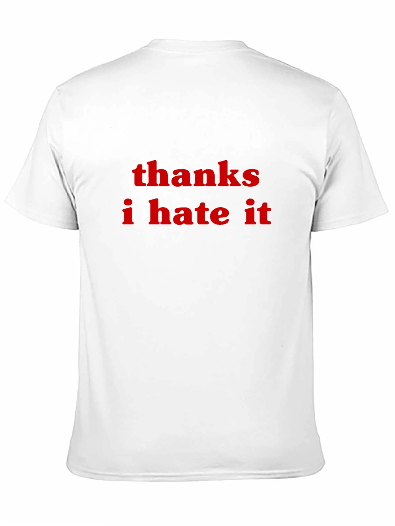 Black Thanks I Hate It Slogan Tee view 11