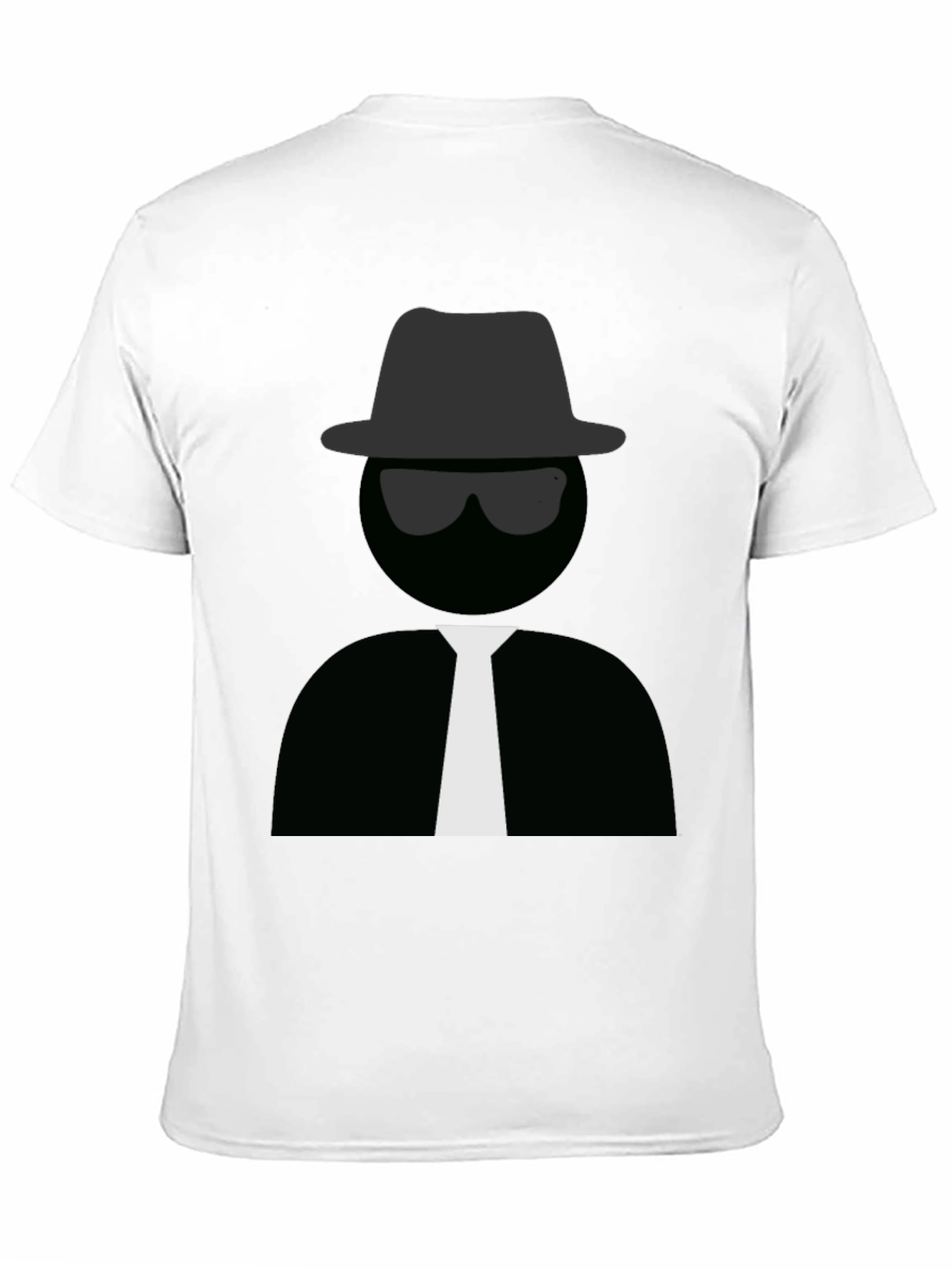 Men's Black T-Shirt with Detective Graphic - 11