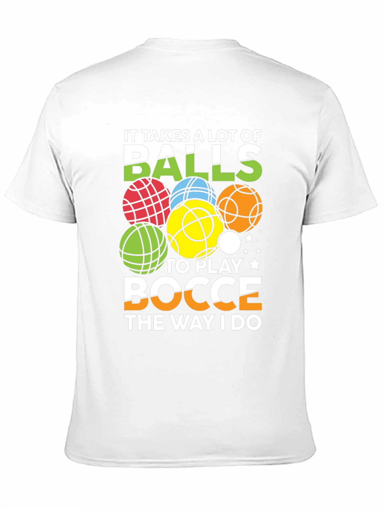 Black Bocce Balls Graphic Tee - It Takes Balls view 11