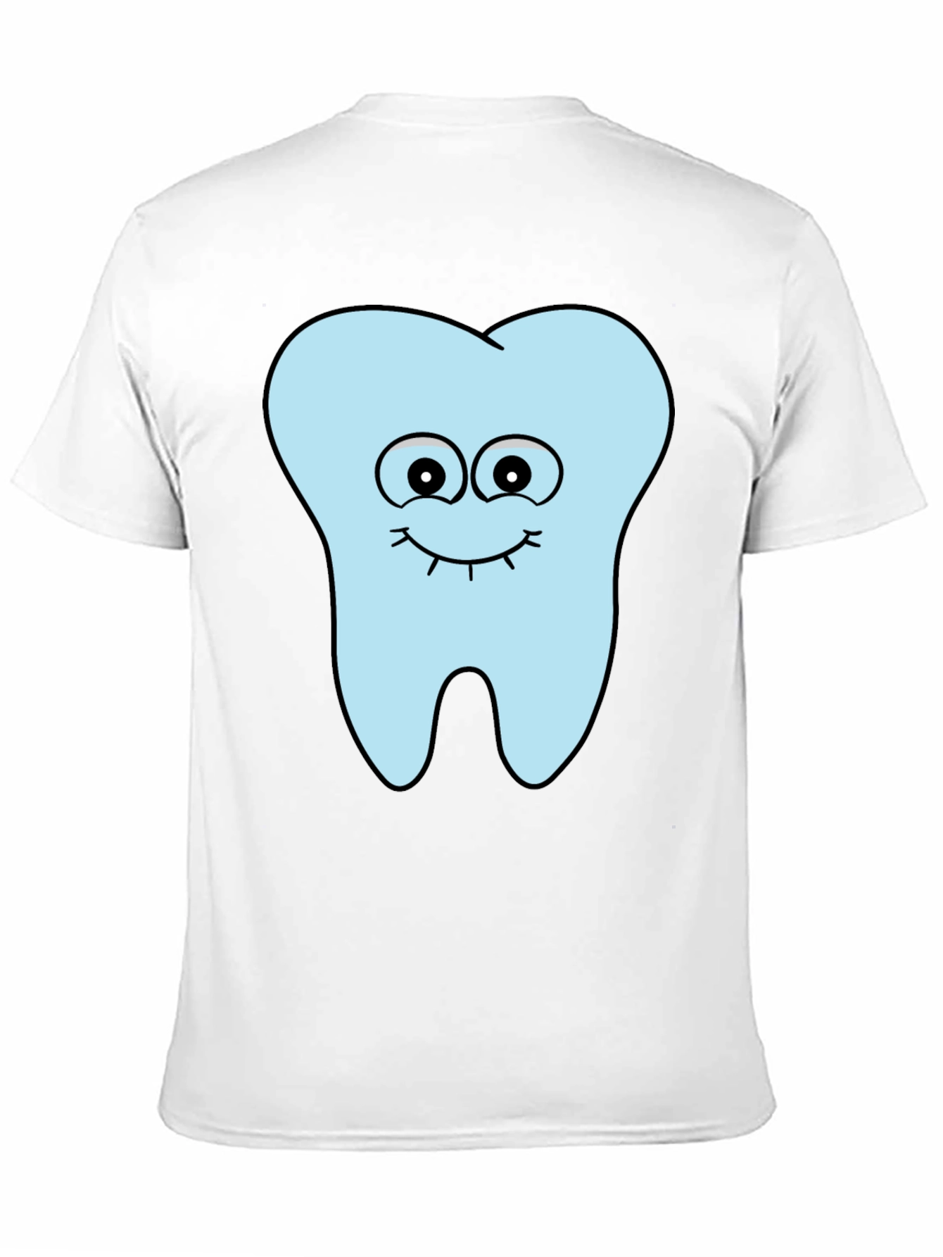 Black Cartoon Tooth T-Shirt - Dental Humor Tee view 11
