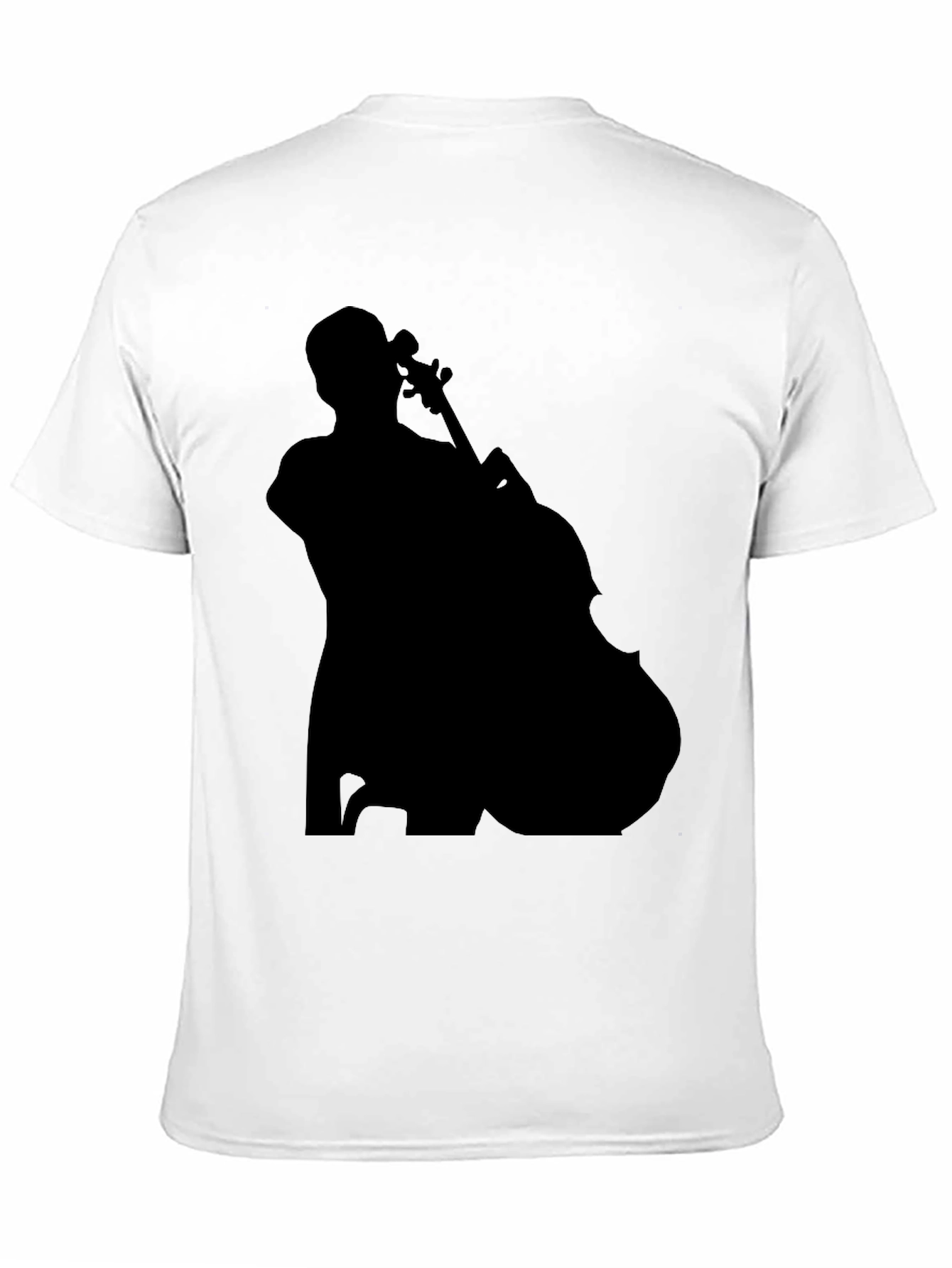 Black Musician Silhouette Graphic Tee - Black view 11