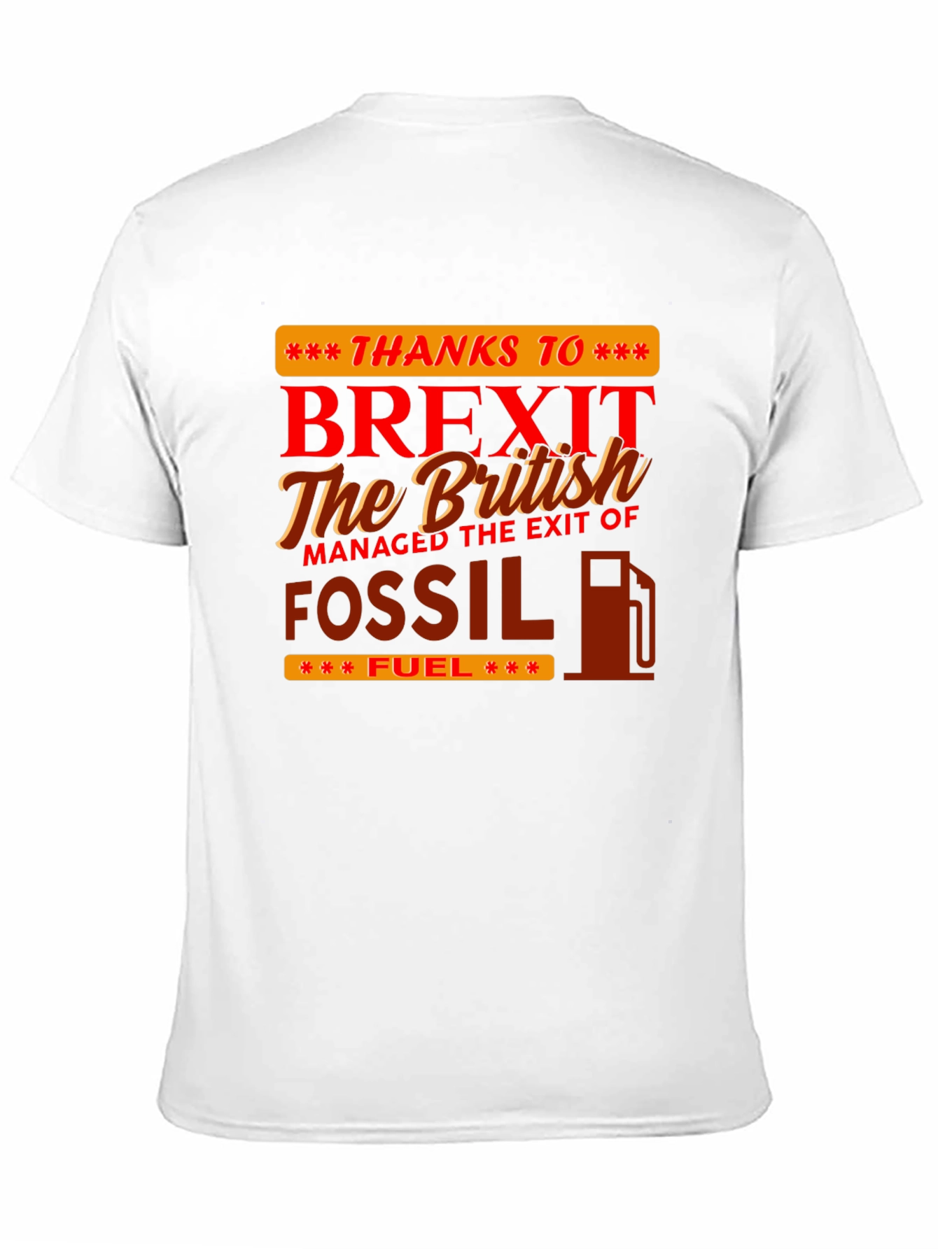 Black Brexit Fossil Fuel Graphic Tee view 11