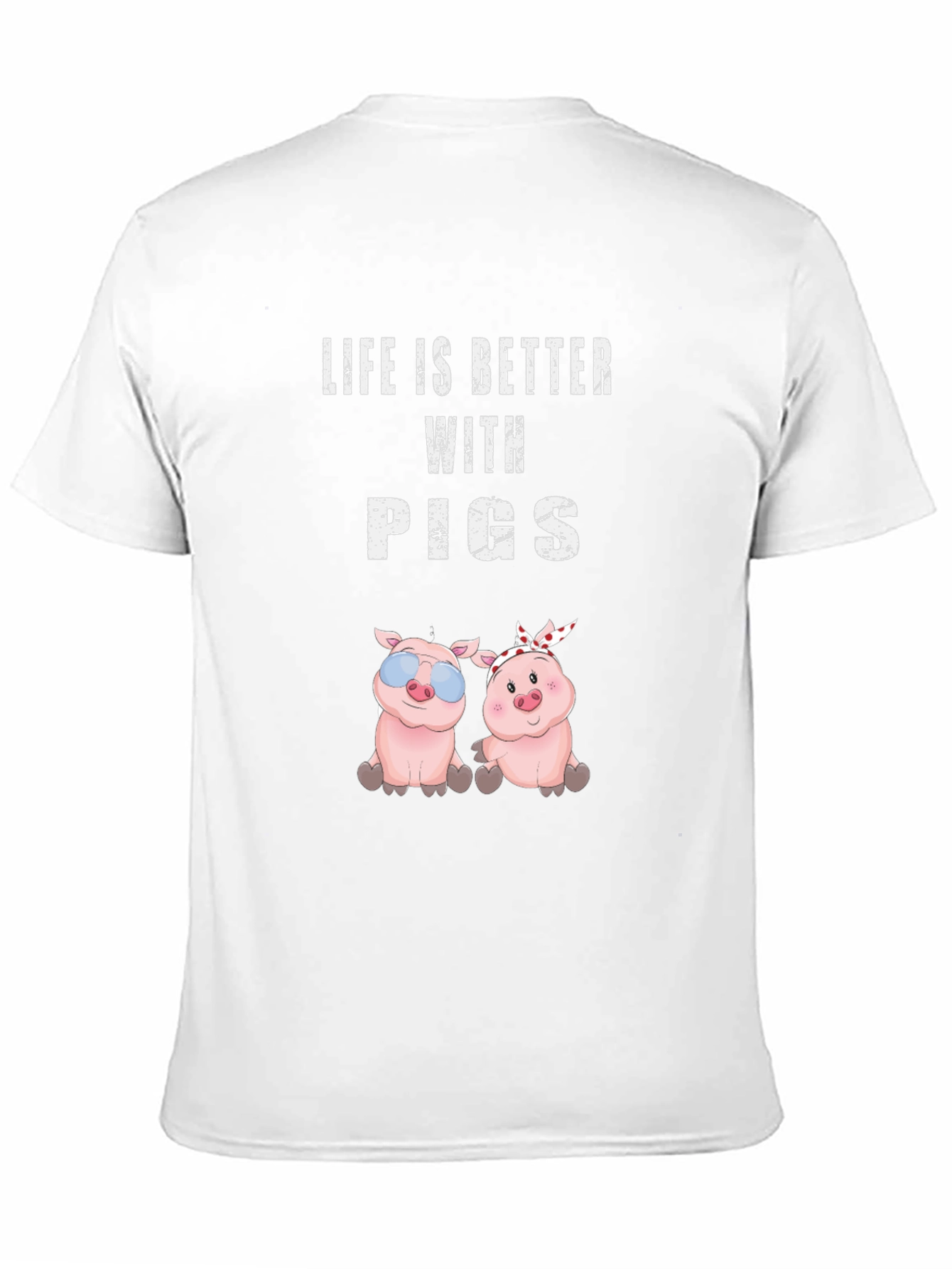 Black Life is Better with Pigs T-Shirt view 11