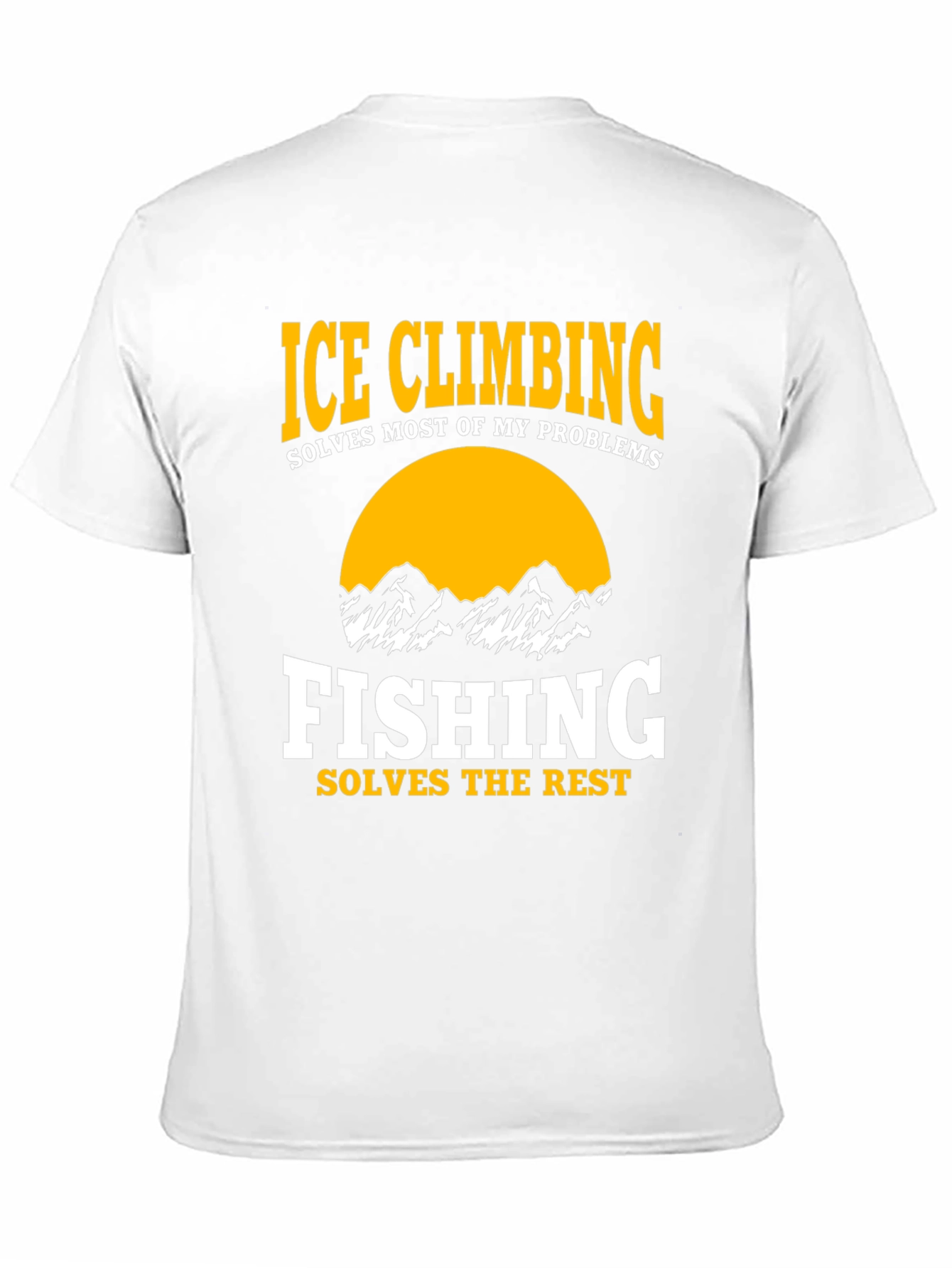 Black Ice Climbing & Fishing Graphic T-Shirt view 11