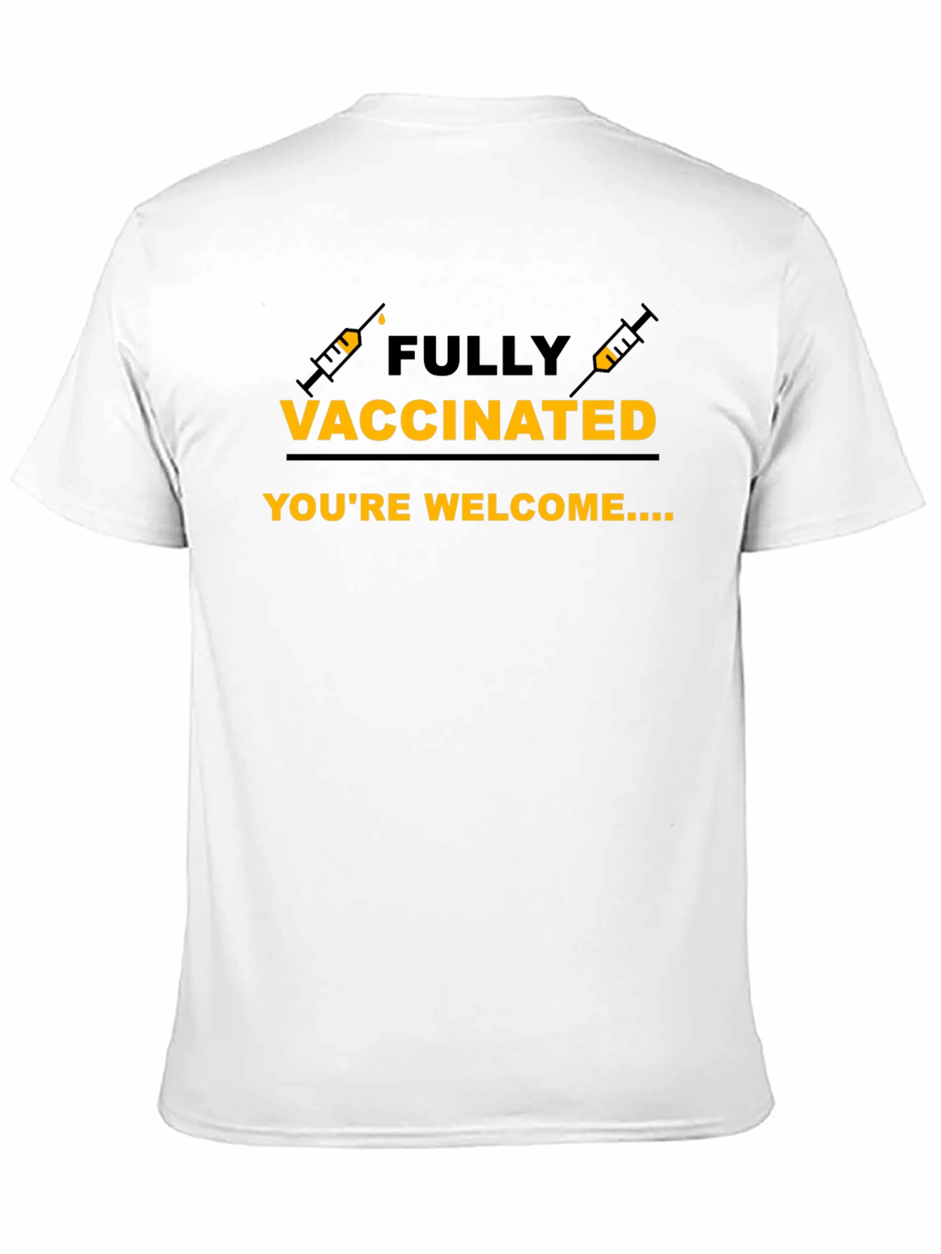 Black Fully Vaccinated T-Shirt Funny Vaccine Tee view 11