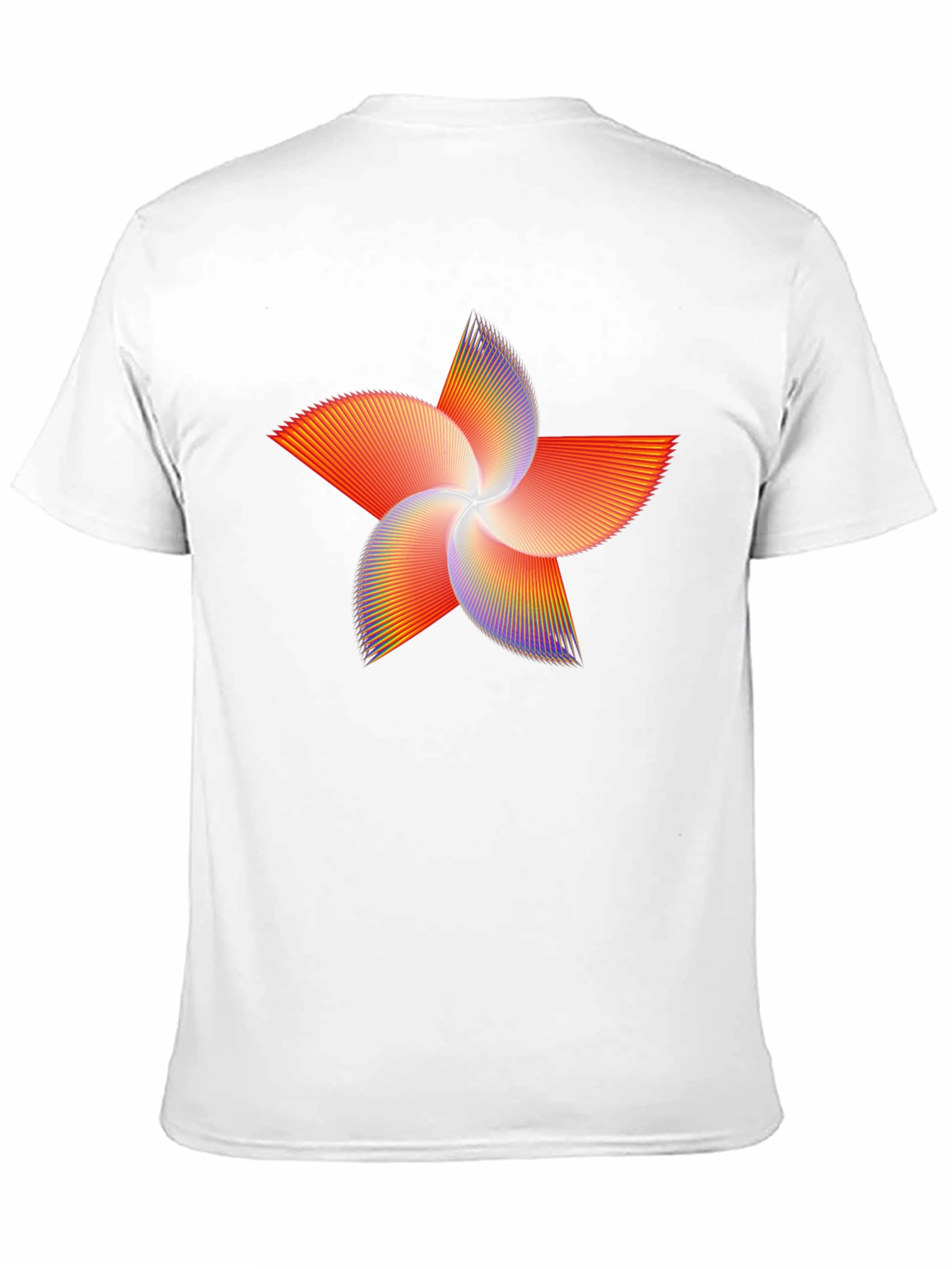 Black Abstract Starburst Graphic Tee - Black view 11