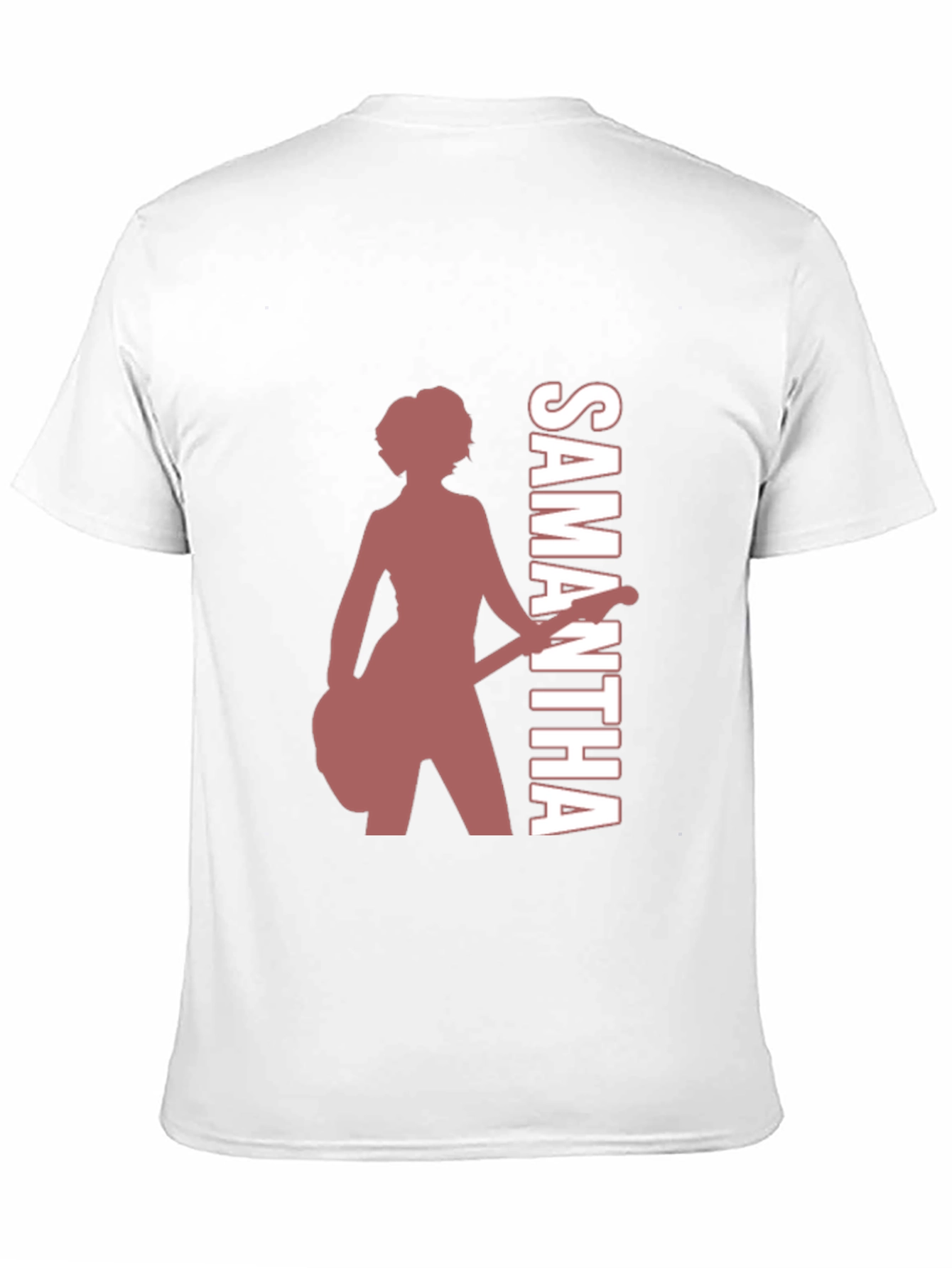 Black Samantha Guitar Player Graphic Tee view 11