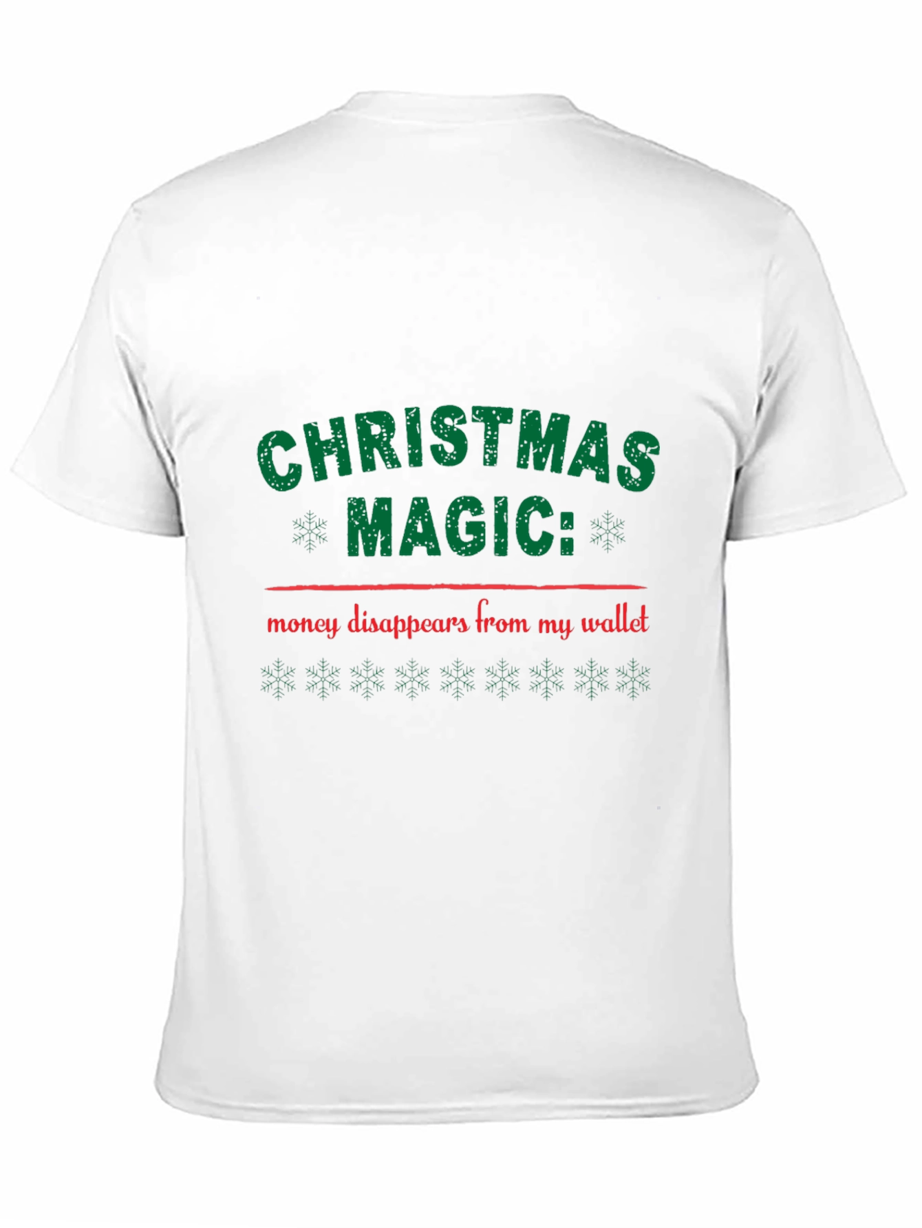 Black Christmas Magic T-Shirt: Money Disappears! view 11