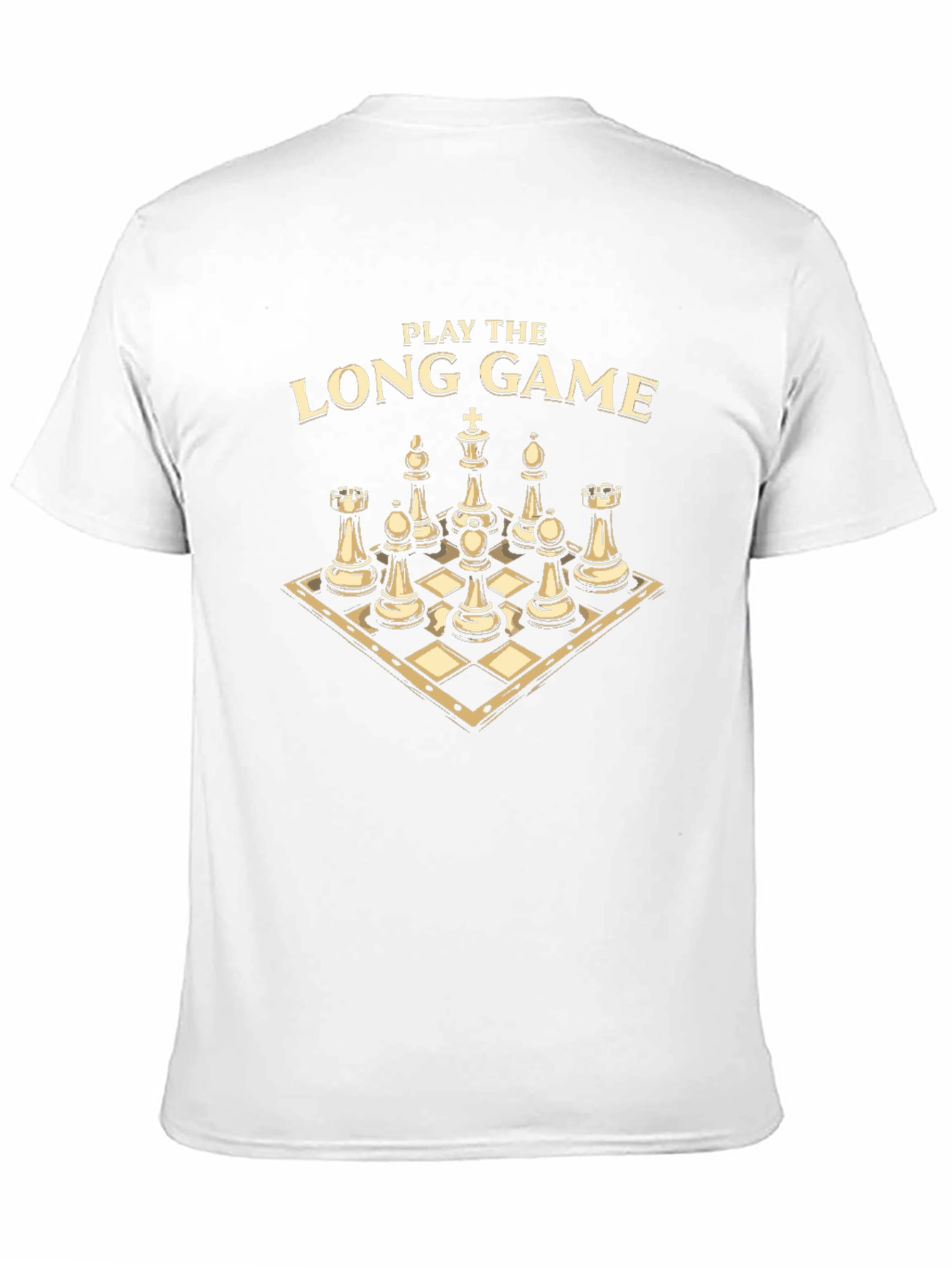 Black Play The Long Game Chess Graphic T-Shirt view 11
