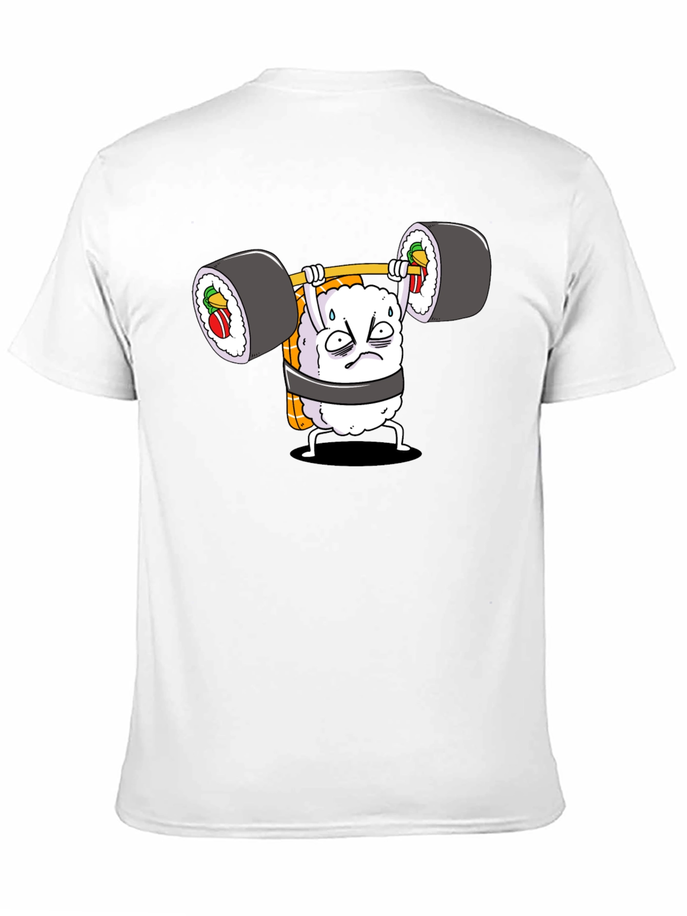 Black Sushi Weightlifter Graphic Tee view 11