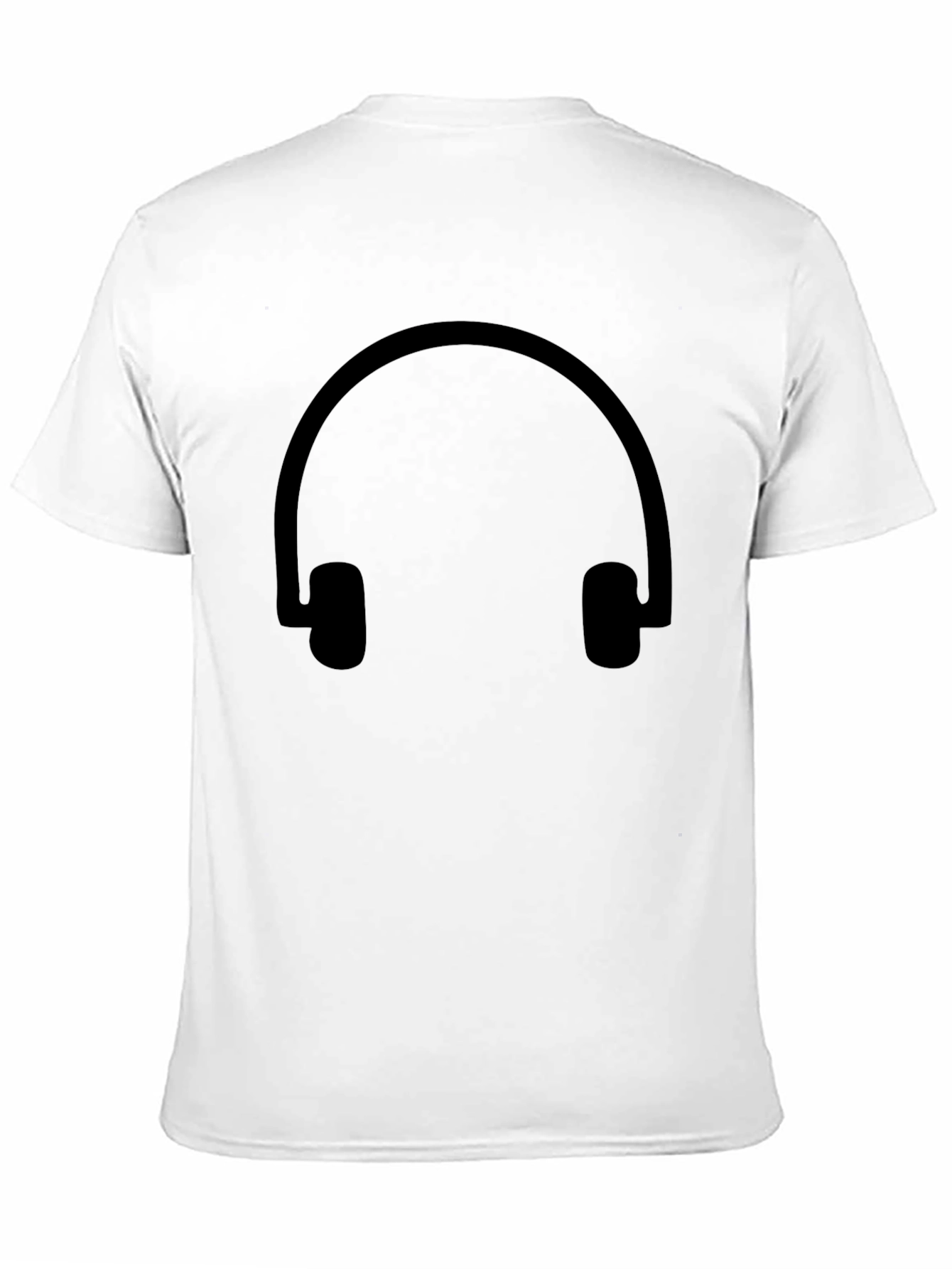 Black Black Headphone Graphic Tee - Casual Style view 11