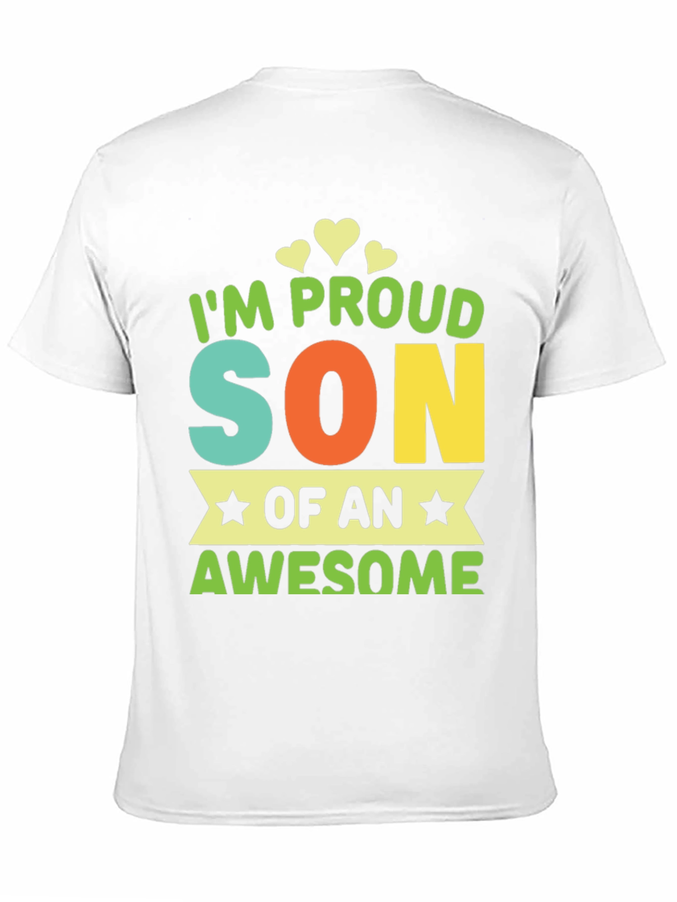 Black Proud Son T-Shirt - Awesome Parent Gift view 11