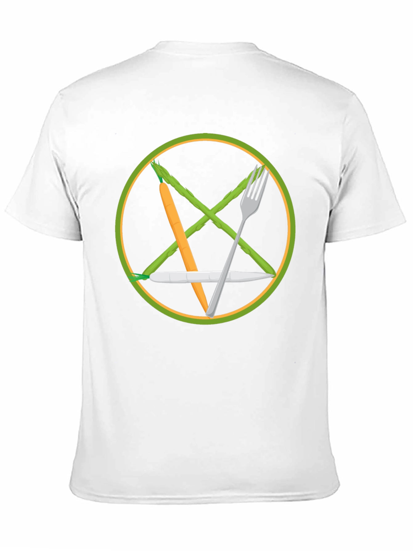 Black Veggie Pentagram T-Shirt - Vegan Magic view 11
