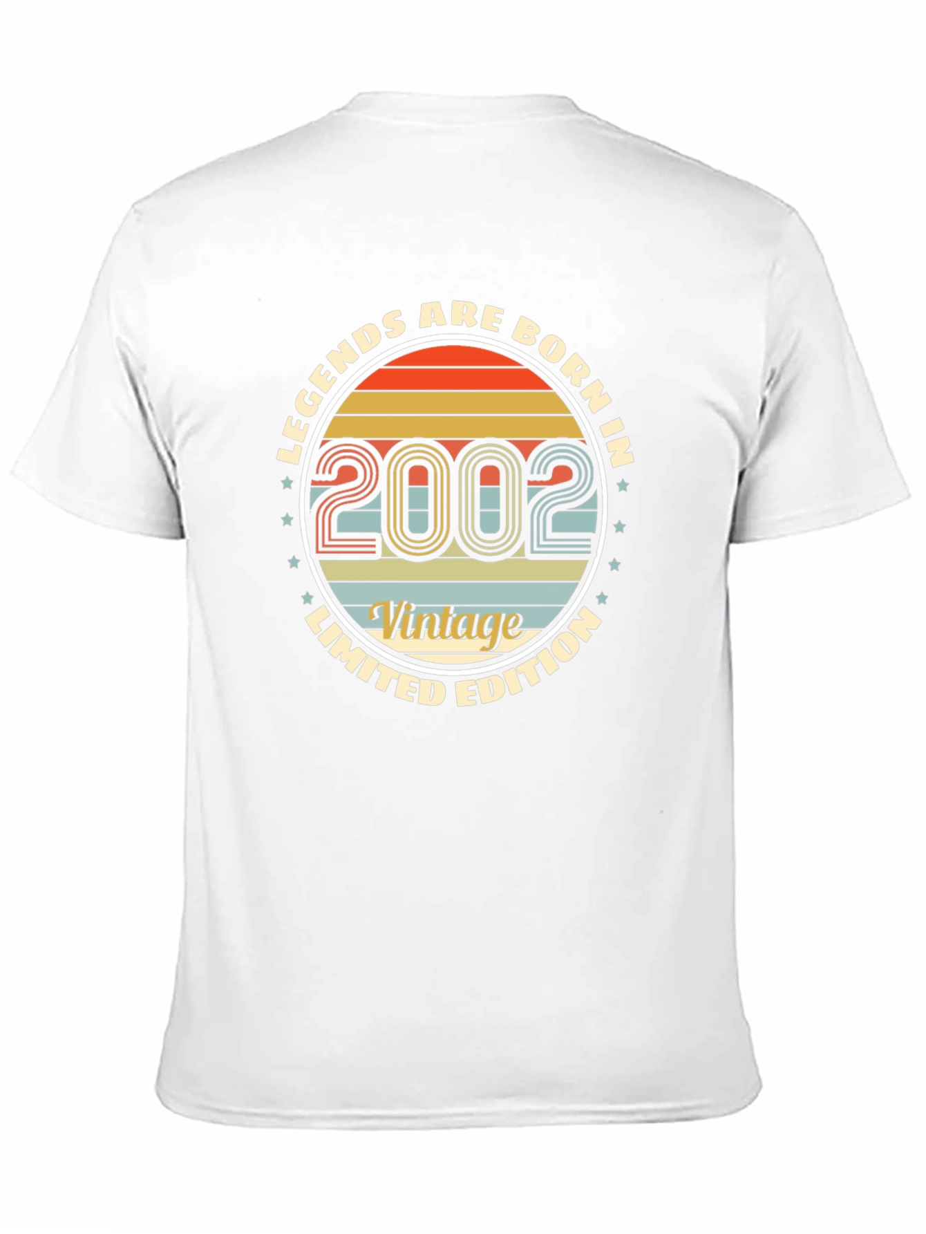 Black Legends Born in 2002 Vintage T-Shirt view 11