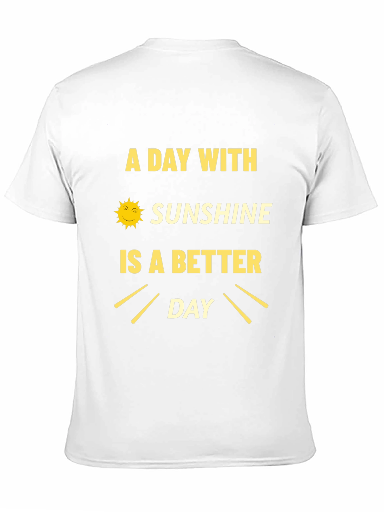 Black Sunshine Day Graphic Tee - Black Cotton T-Shirt view 11