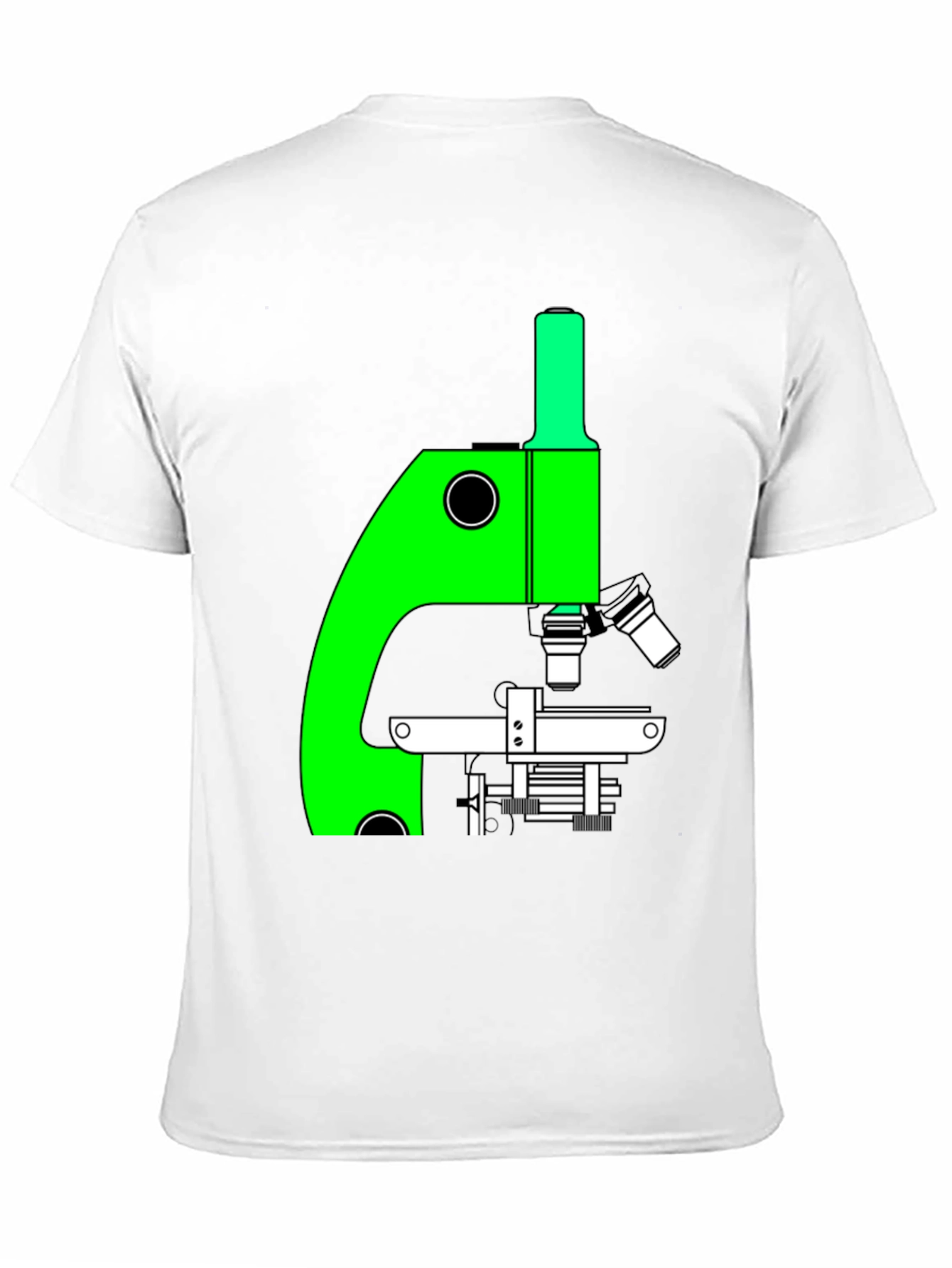 Black Science Tee: Microscope Graphic T-Shirt view 11