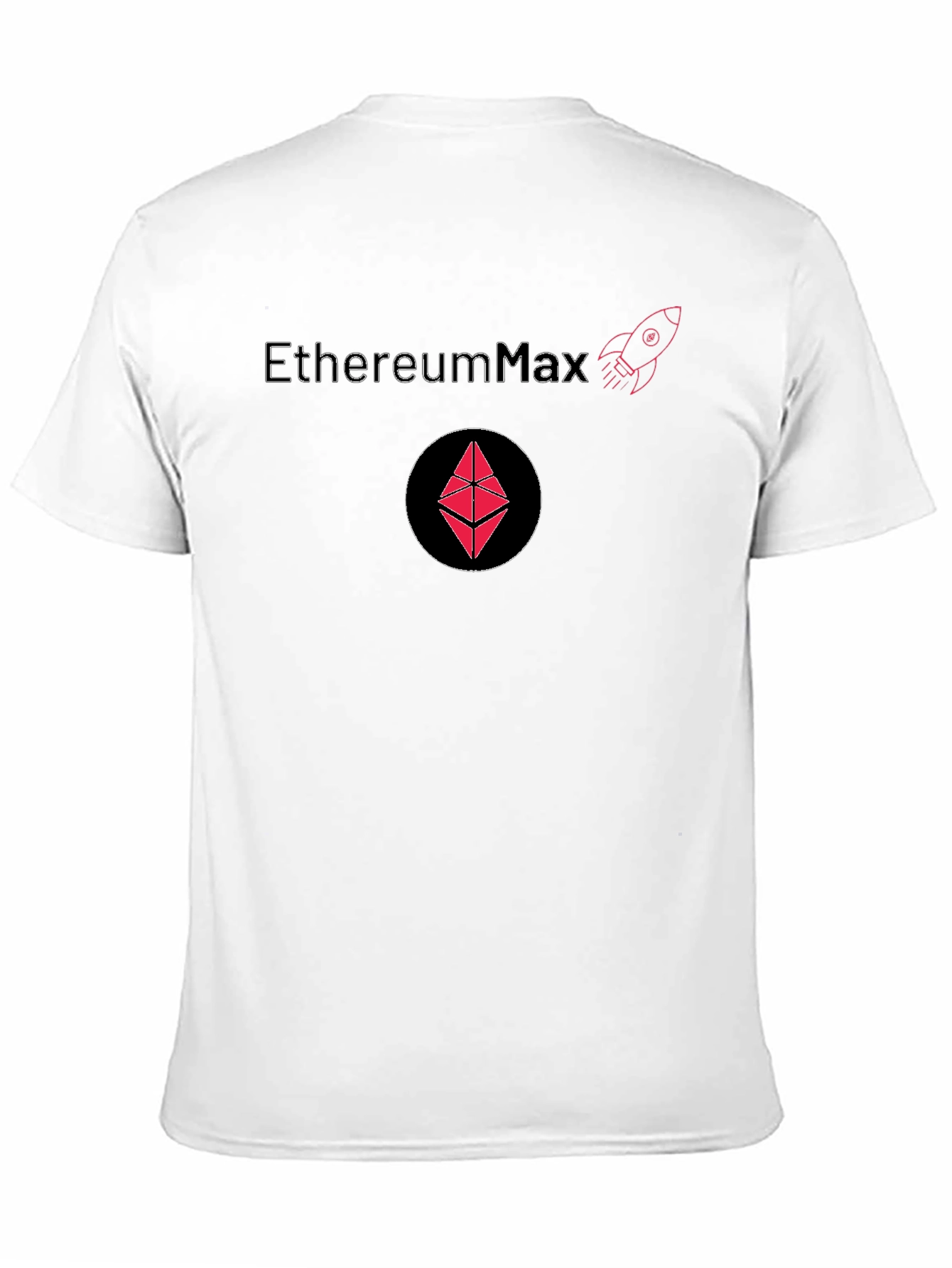 Black EthereumMax Crypto T-Shirt - Black Cotton Blend view 11