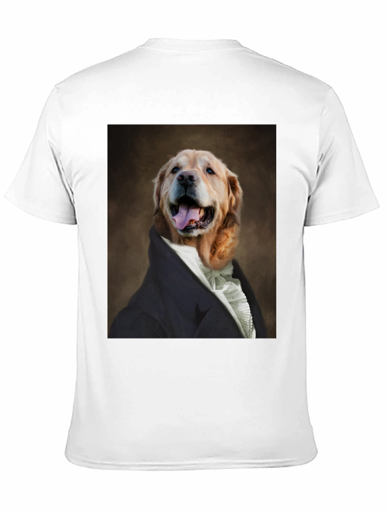 Black Dog Portrait T-Shirt - Canine Royalty Black Tee view 11