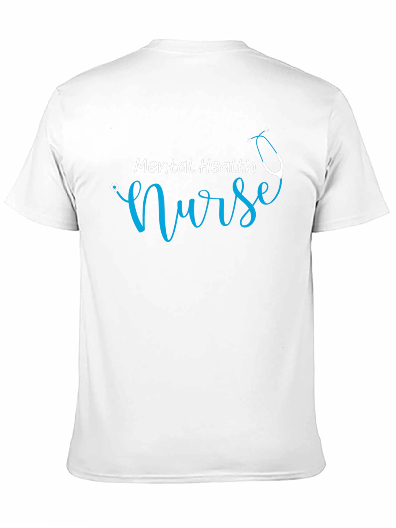 Black Mental Health Nurse Graphic Tee - Unisex Black T-Shirt view 11