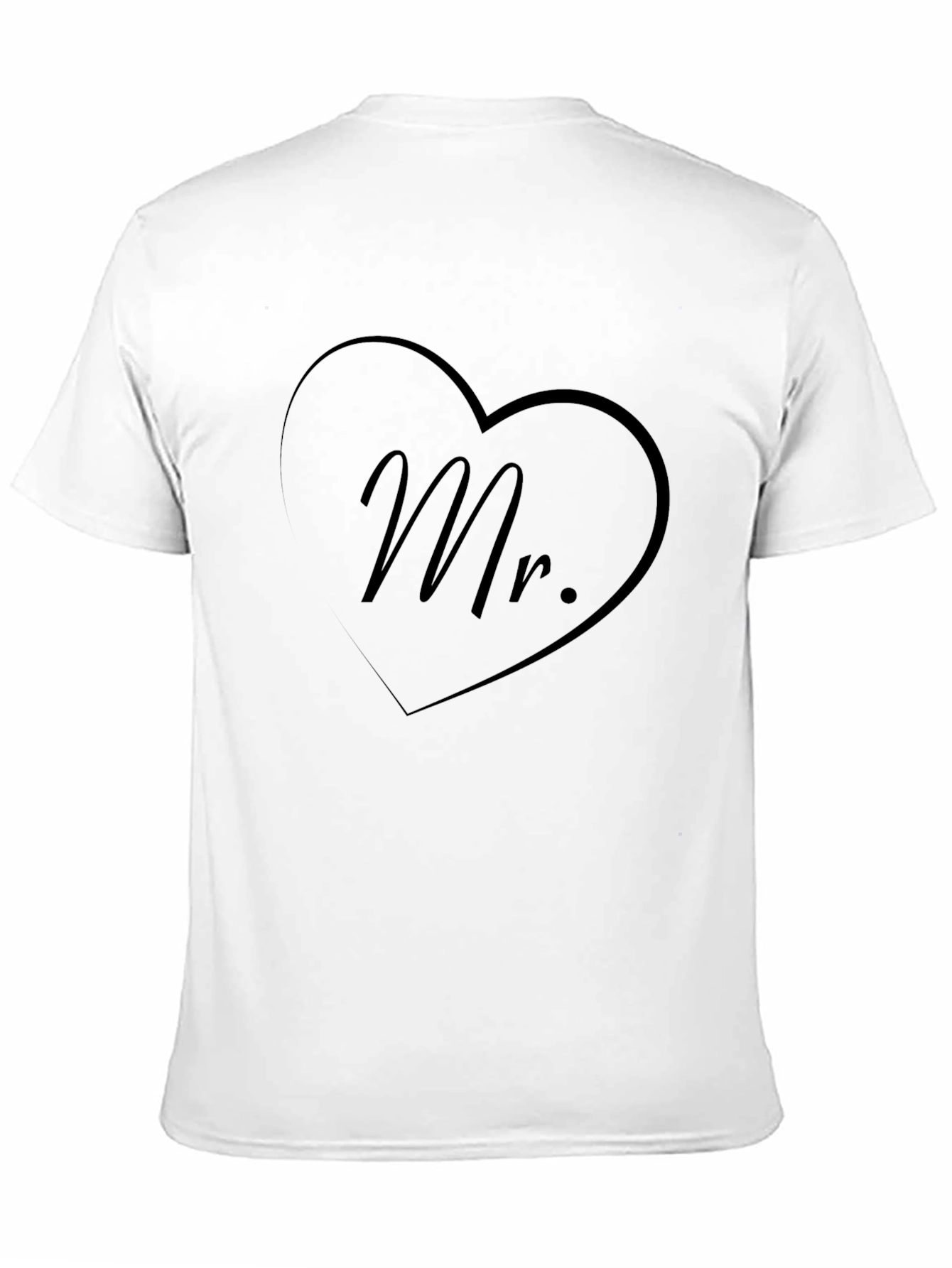 Black Mr. Heart Graphic Black T-Shirt view 11