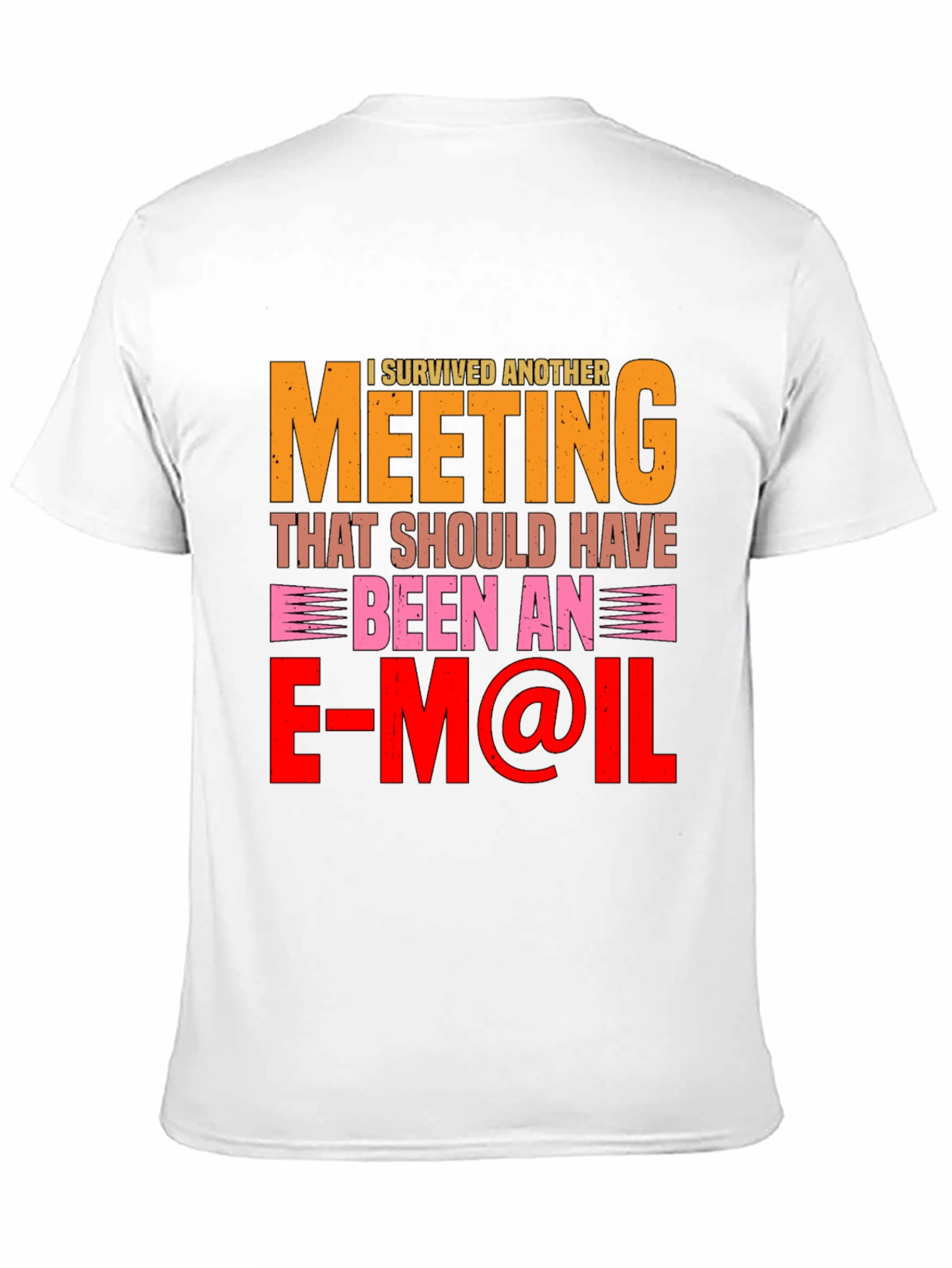 Black I Survived Another Meeting T-Shirt view 11