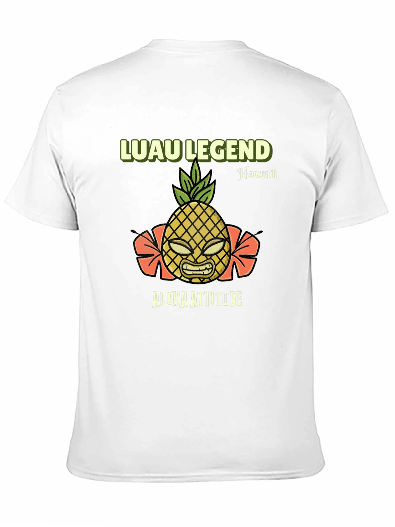 Black Luau Legend Aloha Attitude Graphic T-Shirt view 11