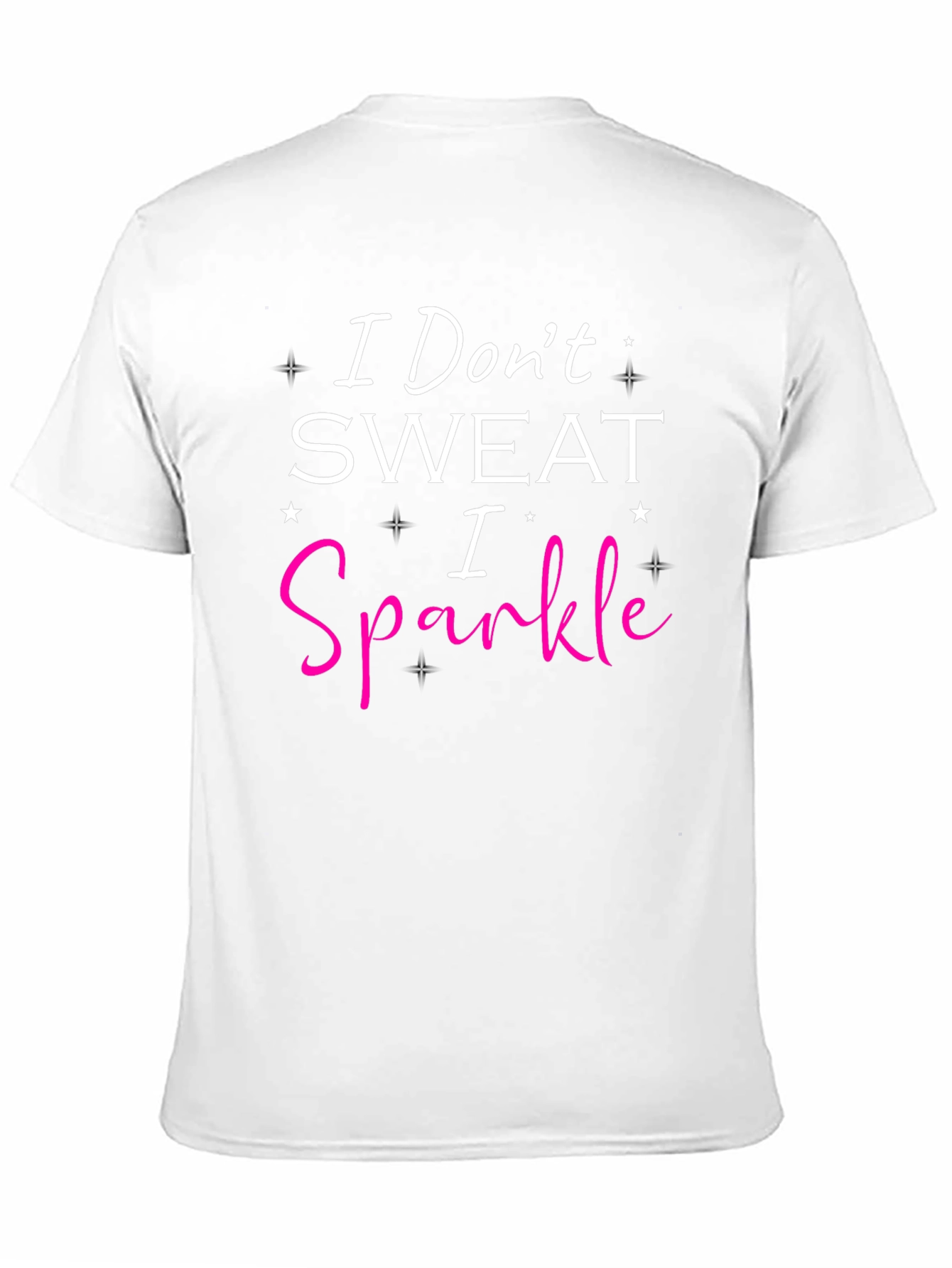 Black I Don't Sweat I Sparkle Graphic Tee view 11