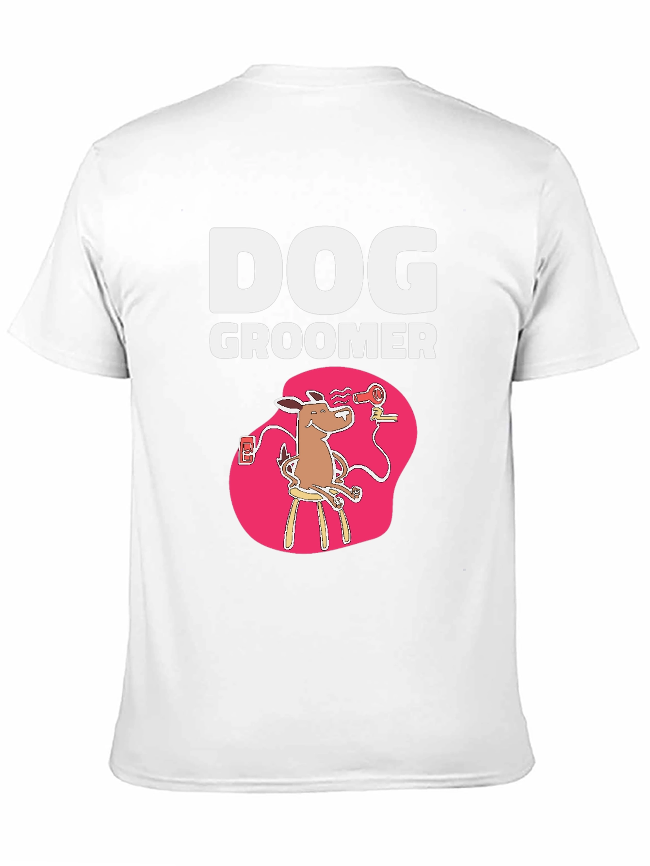Black Dog Groomer T-Shirt - Funny Pet Stylist Tee view 11