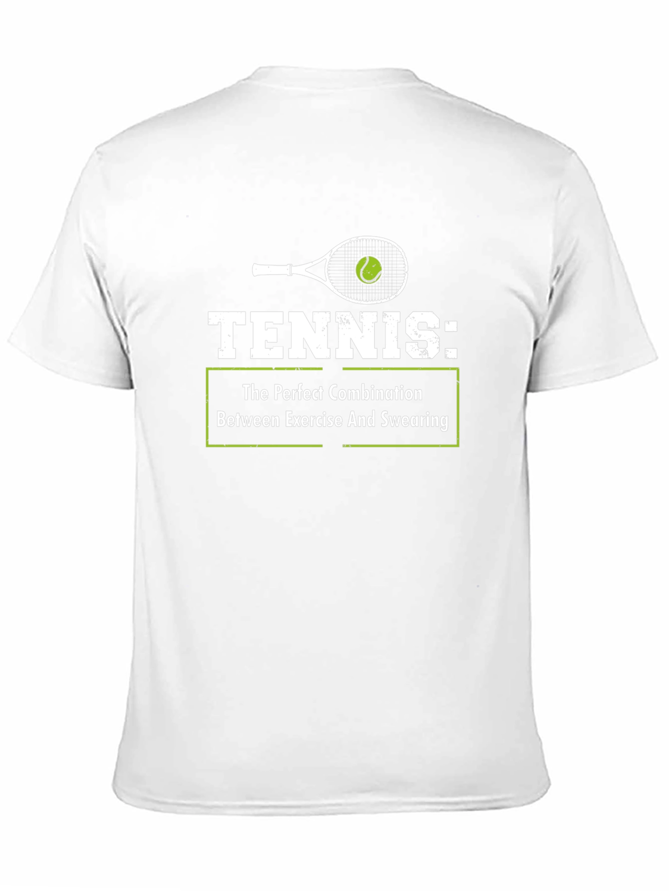 Black Tennis Exercise Swearing Graphic Tee view 11