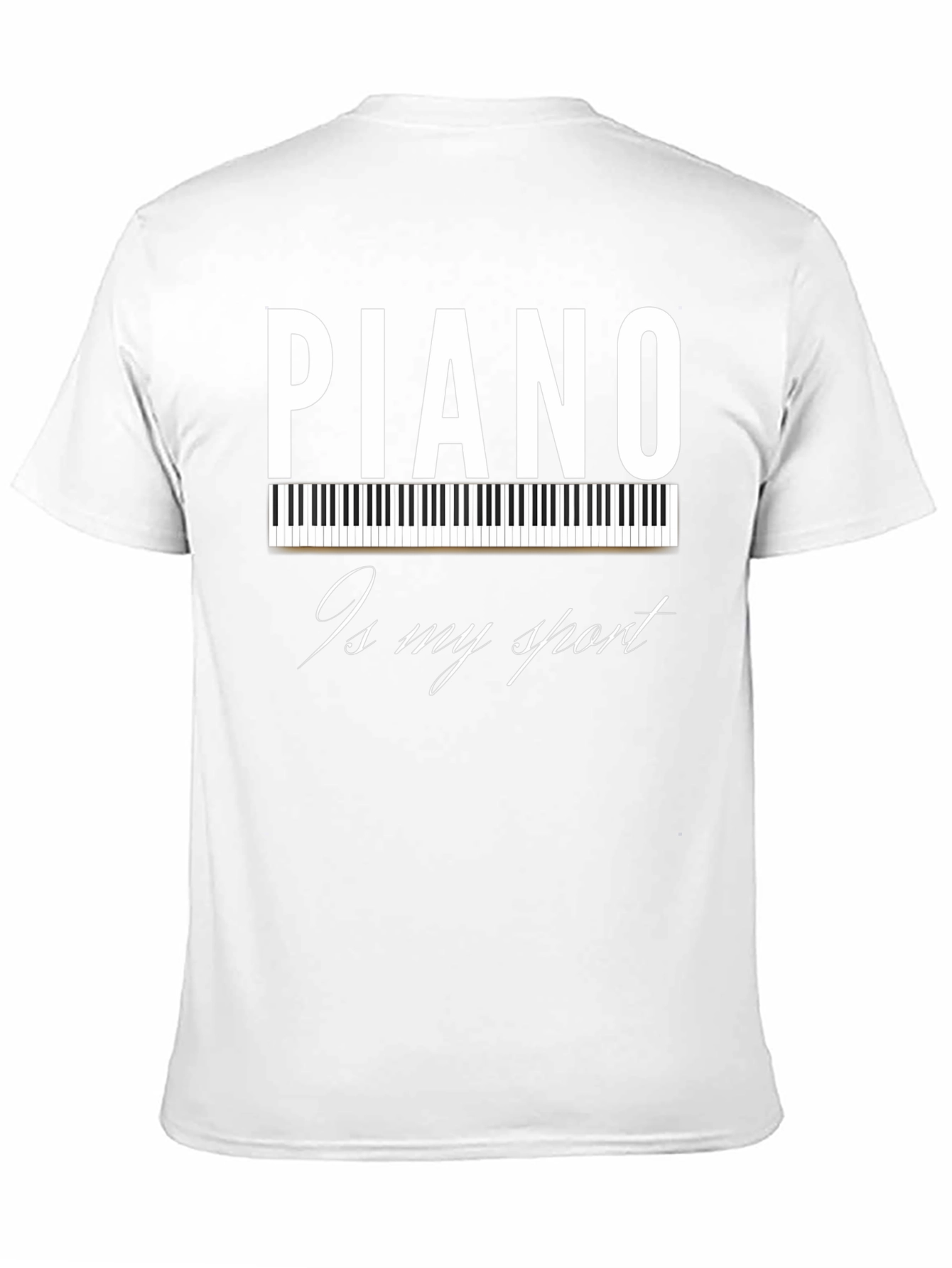 Black Piano Is My Sport T-Shirt - Musician Tee view 11