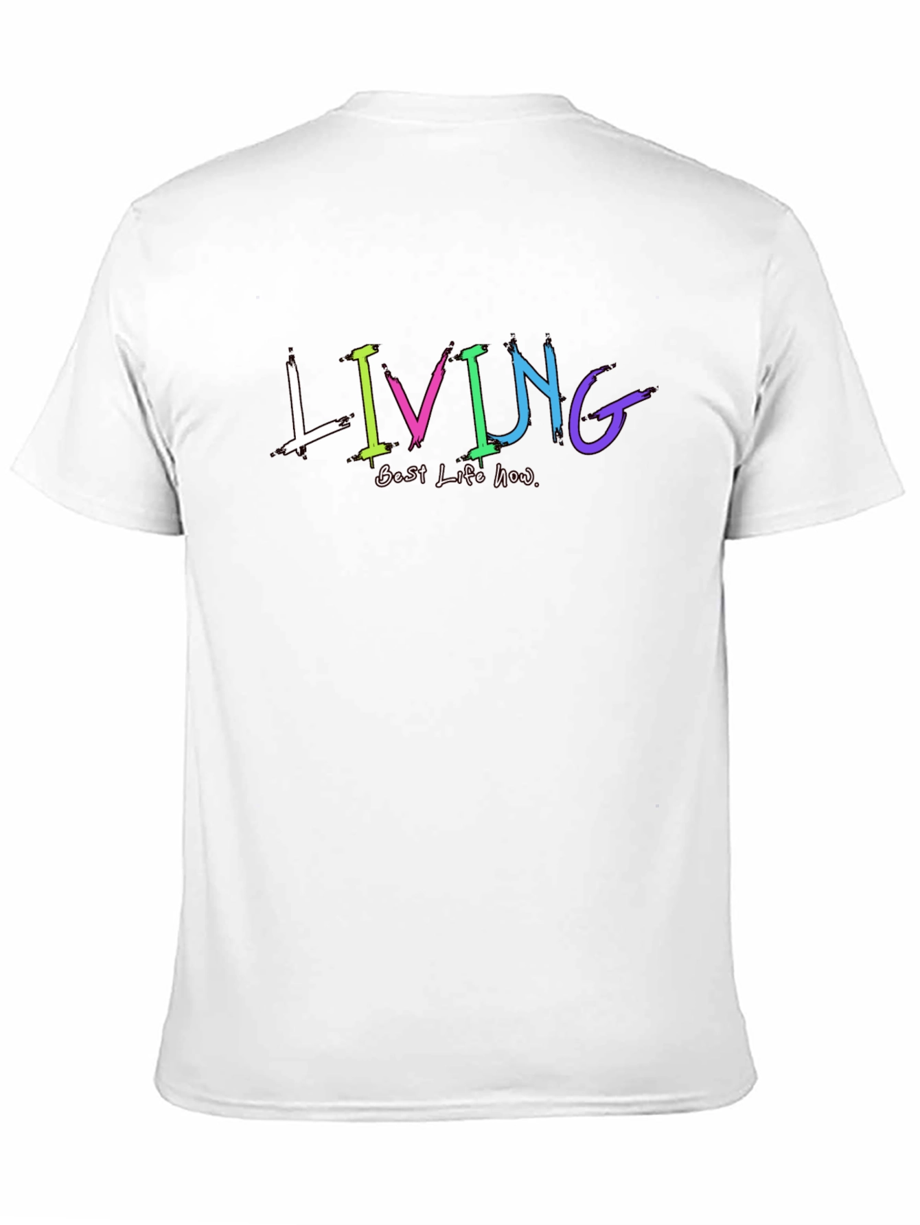Black Living Best Life Now Graphic T-Shirt view 11