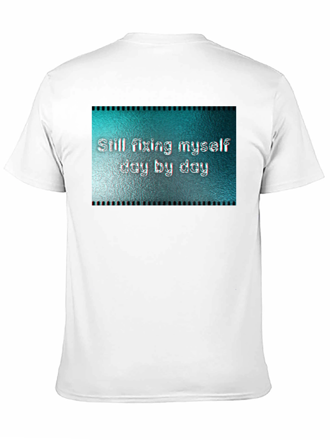 Black Fixing Myself Tee - Daily Motivation T-Shirt view 11