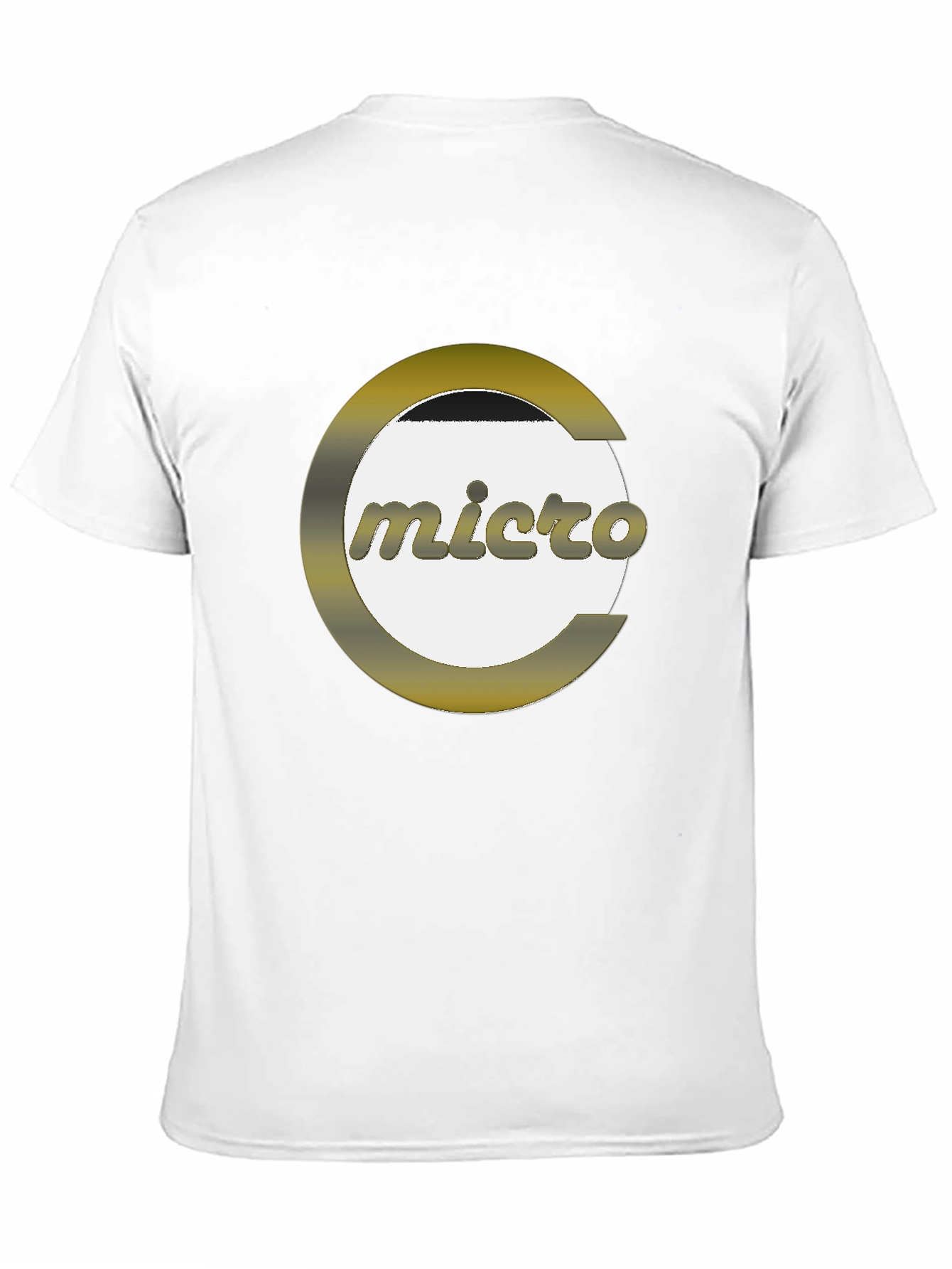 Black Micro Graphic Print Black T-Shirt - Modern Style view 11