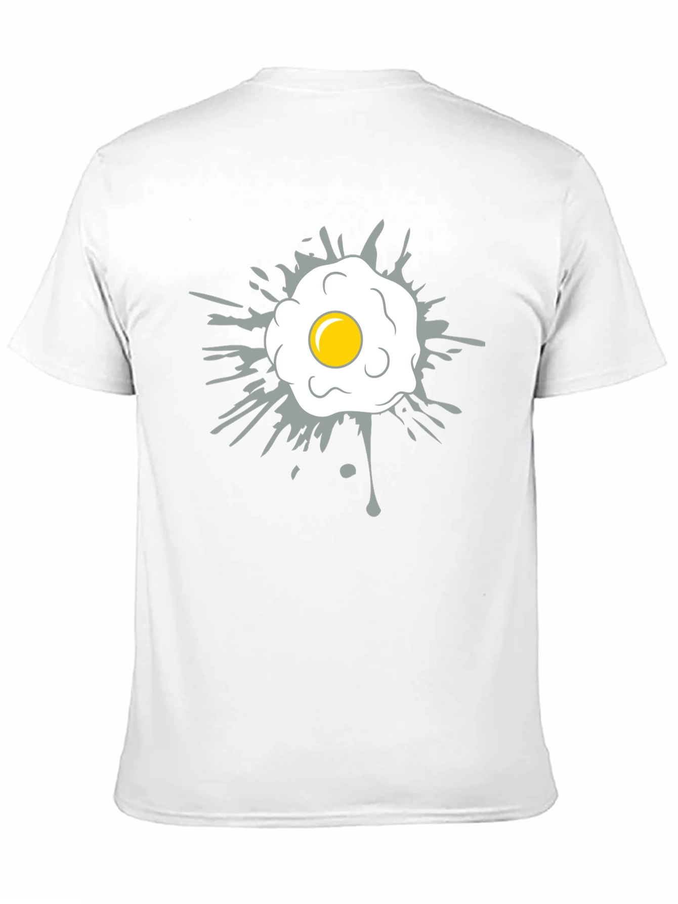 Black Fried Egg Graphic Tee - Casual Black T-Shirt view 11