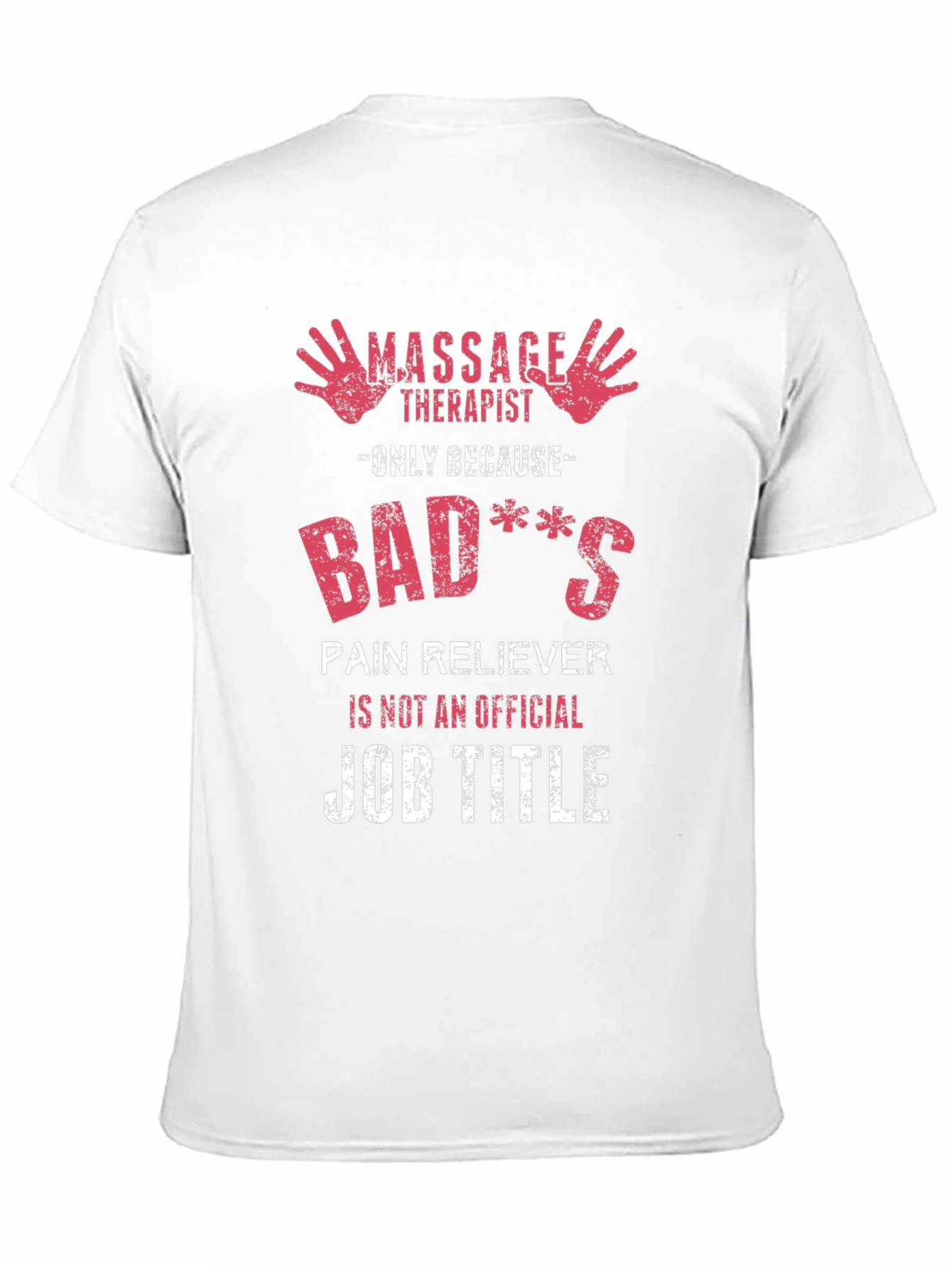 Black Massage Therapist Novelty T-Shirt - Badass Pain Reliever view 11