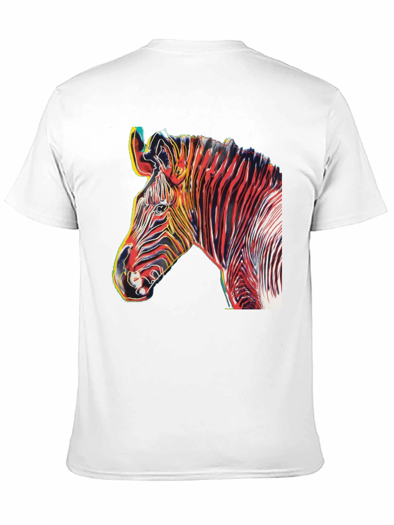 Black Zebra Art Graphic T-Shirt view 11