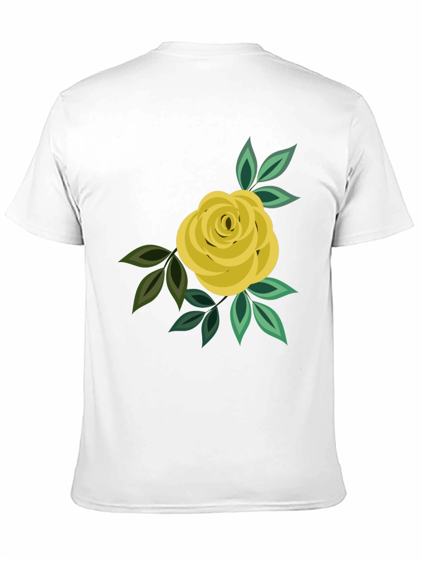 Black Floral Rose Graphic Tee - Black Cotton Casual view 11