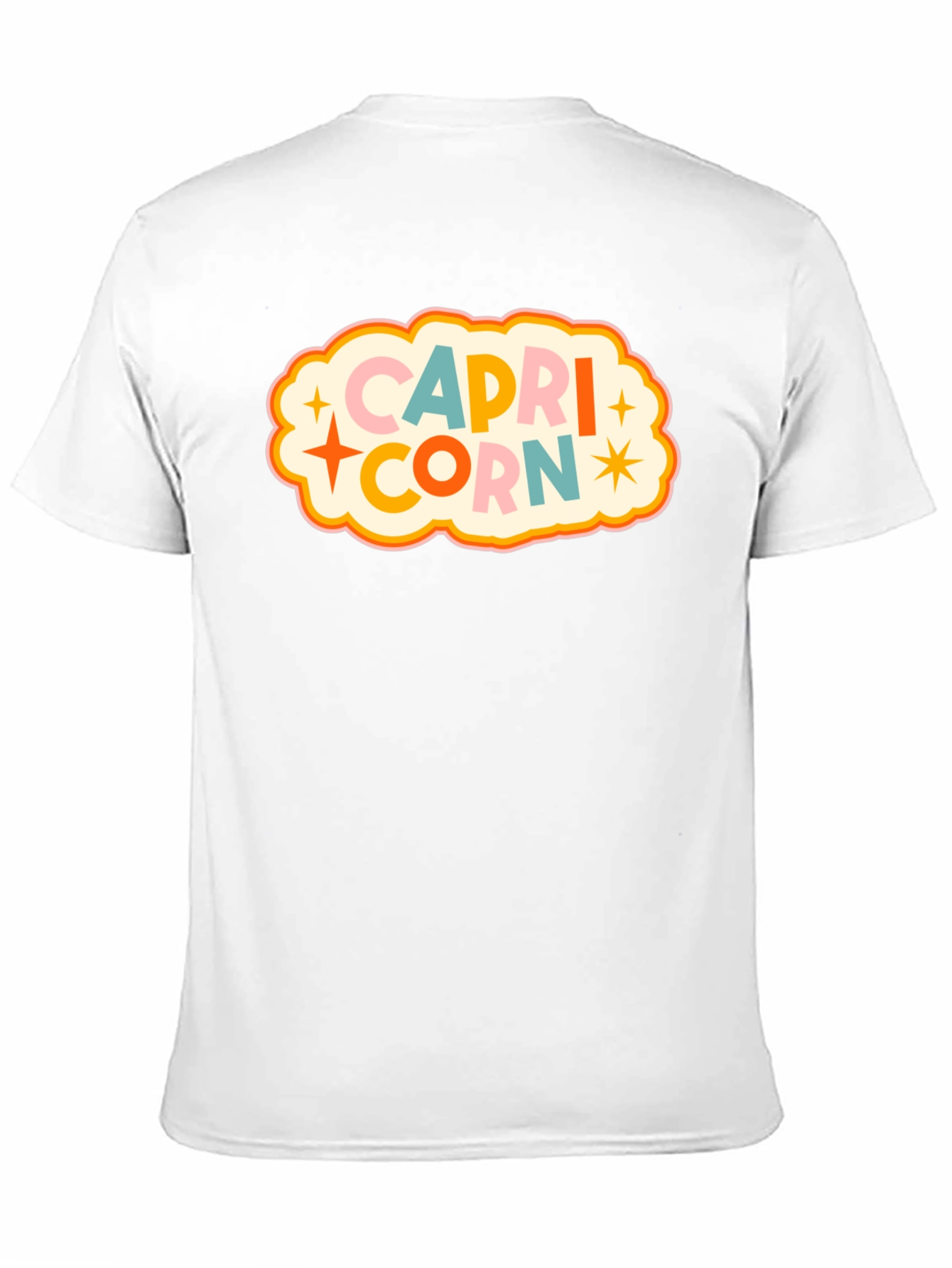 Black Capricorn Zodiac Graphic T-Shirt view 11