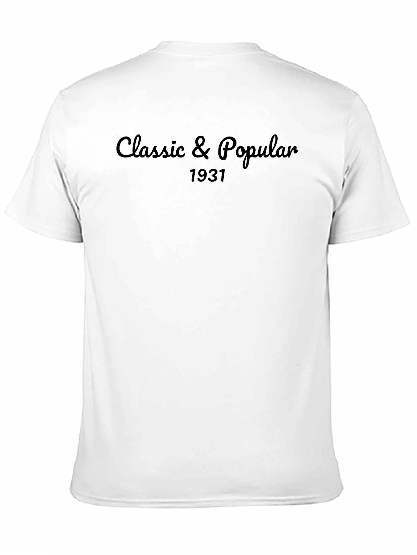 Black Classic & Popular 1931 Black T-Shirt view 11