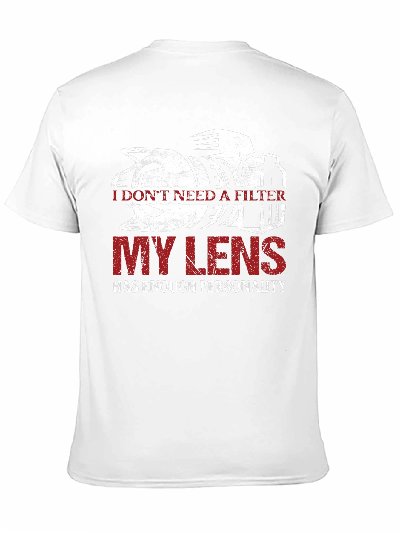 Black Photographer's Lens T-Shirt - Funny Photography Tee view 11