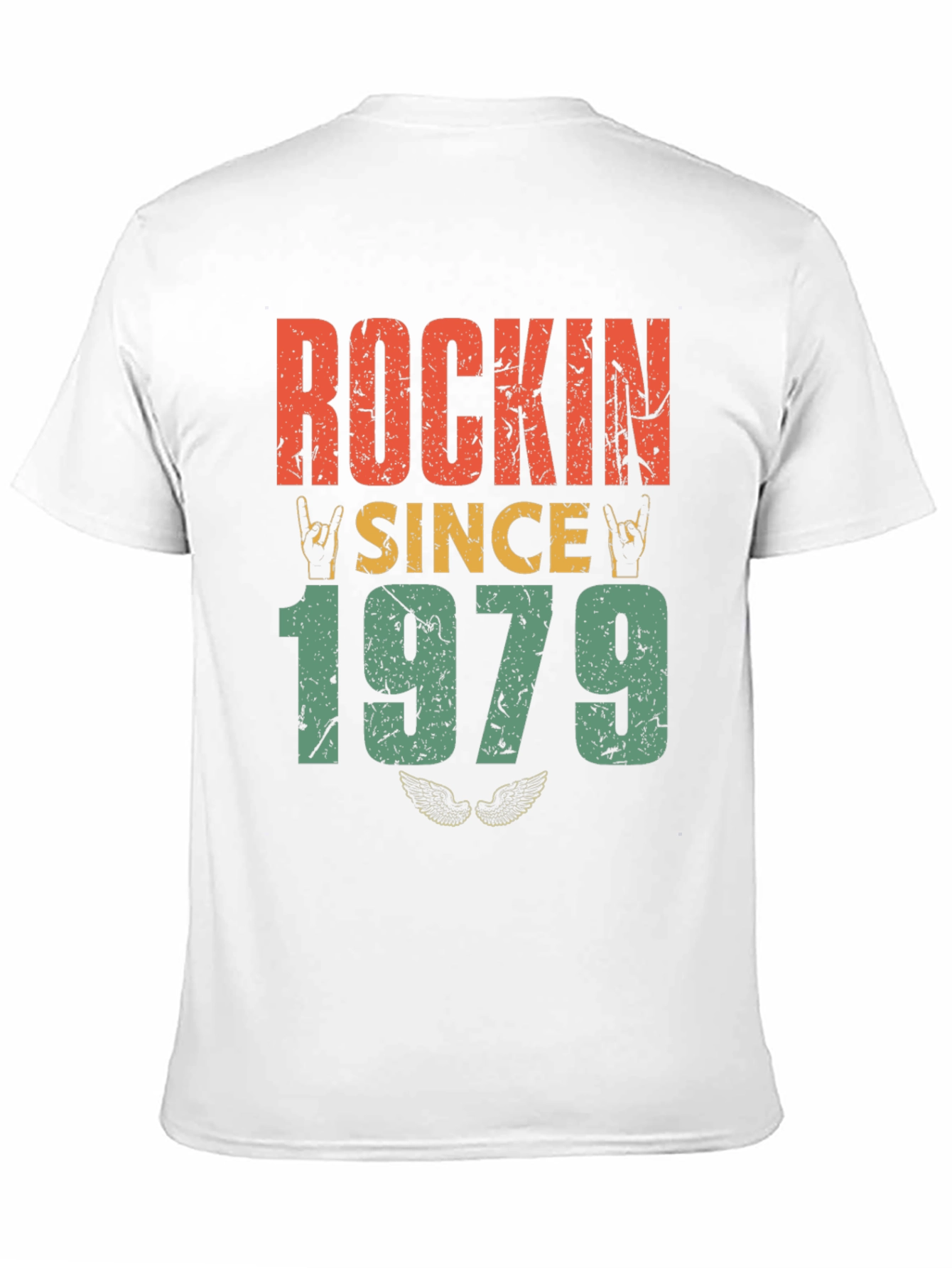 Black Rockin Since 1979 Retro T-Shirt view 11