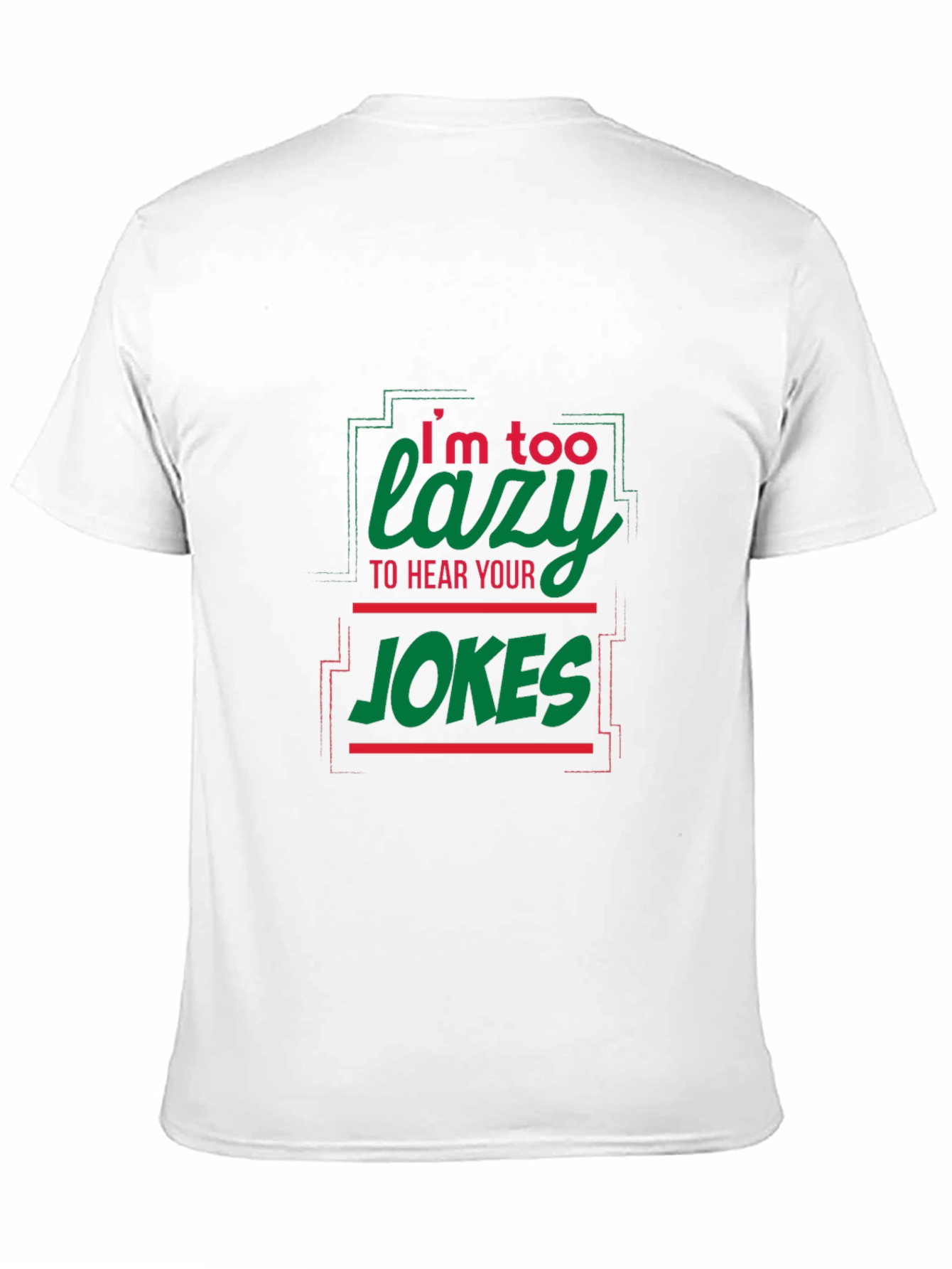 Black Lazy Jokes Graphic Tee - Black view 11