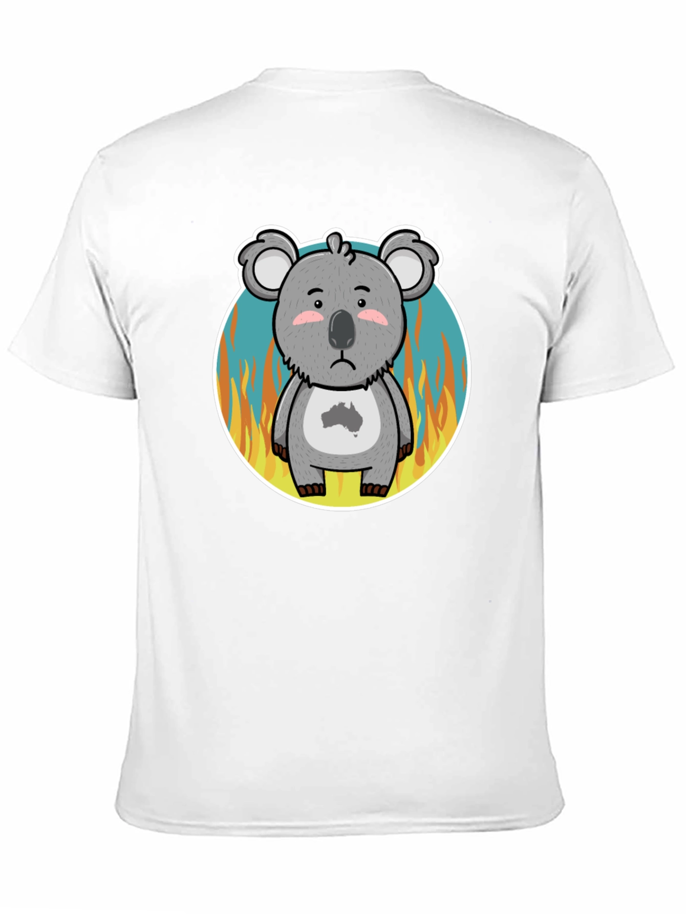 Distressed Koala Australia Bushfire Awareness T-Shirt - 11