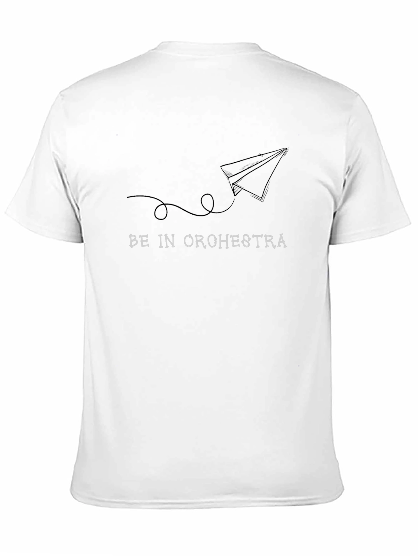 Black Be In Orchestra Paper Airplane Tee view 11